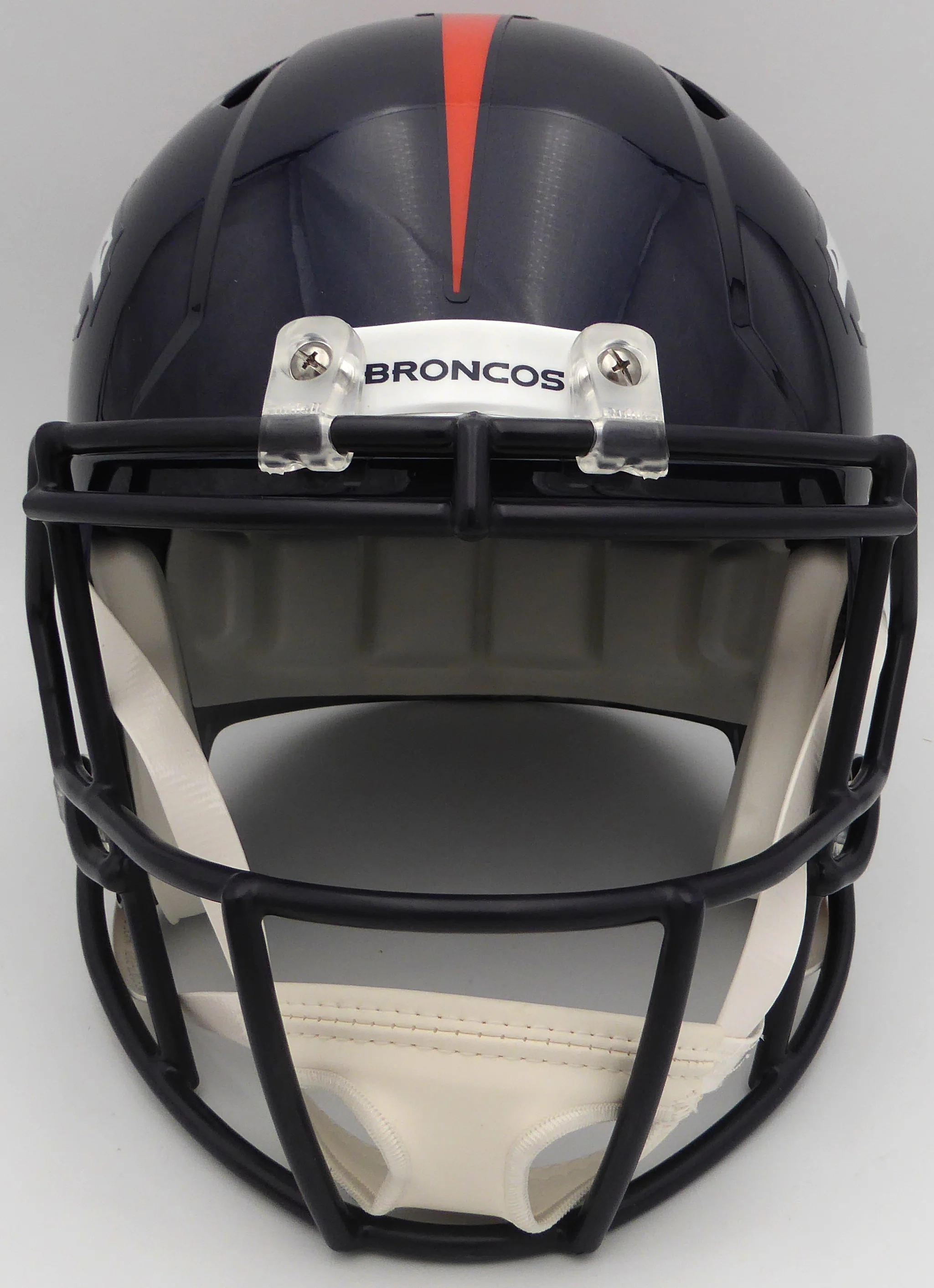 Russell Wilson Autographed Blue Full Size Replica Helmet Denver Broncos Fanatics Holo #DQ16478459 - Image 3