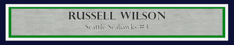 Russell Wilson Autographed Framed 16x20 Photo Seattle Seahawks 1st Game Spotlight RW Holo Stock #200372 - Image 4