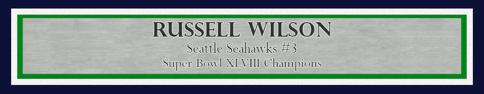 Russell Wilson Autographed Framed 16x20 Photo Seattle Seahawks Super Bowl XLVIII RW Holo Stock #200376 - Image 4
