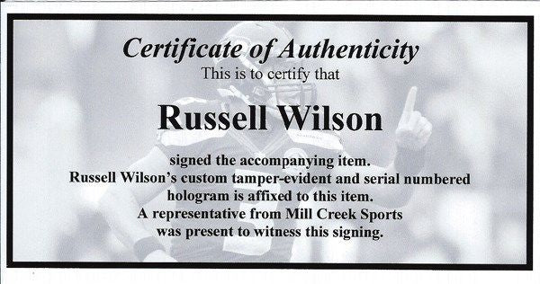 Russell Wilson Autographed Framed 16x20 Photo Seattle Seahawks Super Bowl XLVIII RW Holo Stock #200376 - Image 5