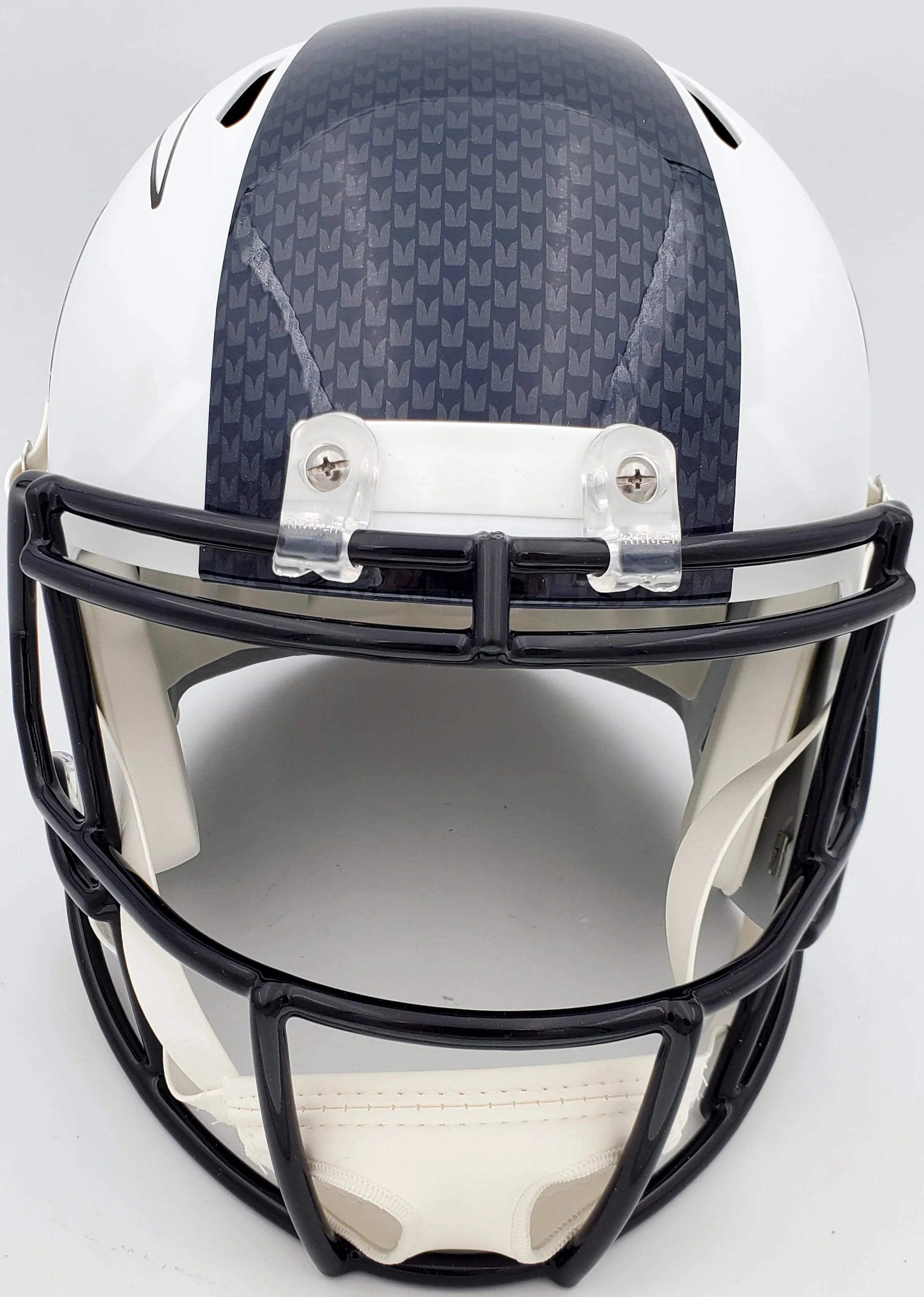 Russell Wilson Autographed Seattle Seahawks Flat Matte White Full Size Speed Replica Helmet RW Holo Stock #178958 - Image 5