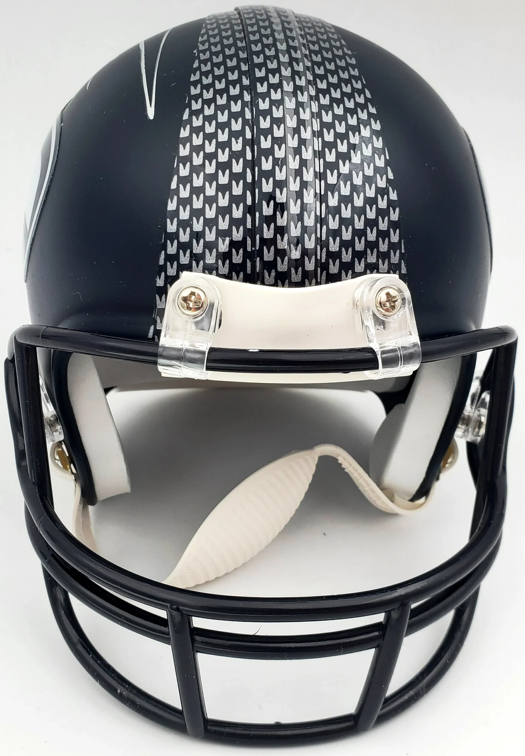 Russell Wilson Autographed Seattle Seahawks Mini Helmet In Silver RW Holo Stock #71469 - Image 5