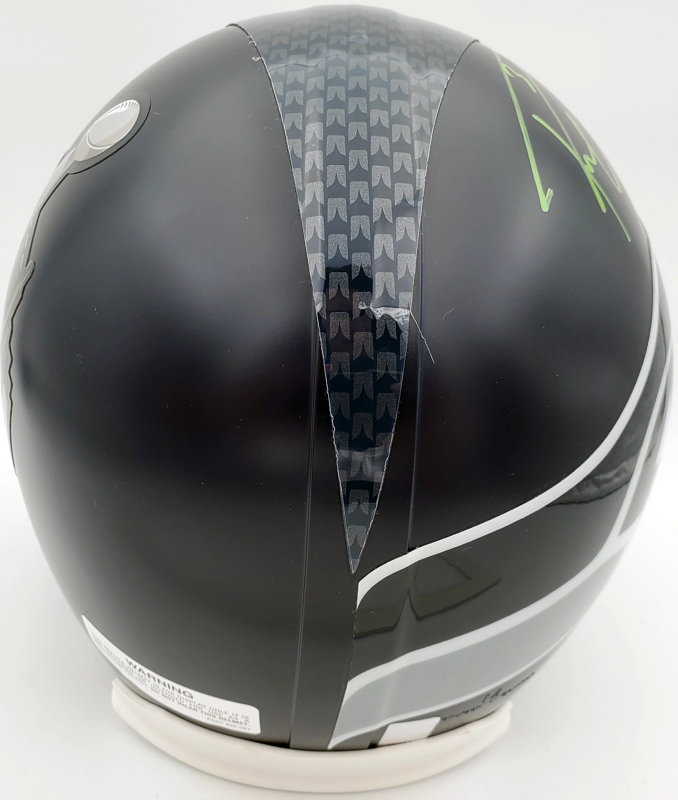Russell Wilson Autographed Seattle Seahawks Super Bowl Full Size Replica Helmet "SB XLVIII Champs" In Green RW Holo Stock #72350 - Image 4