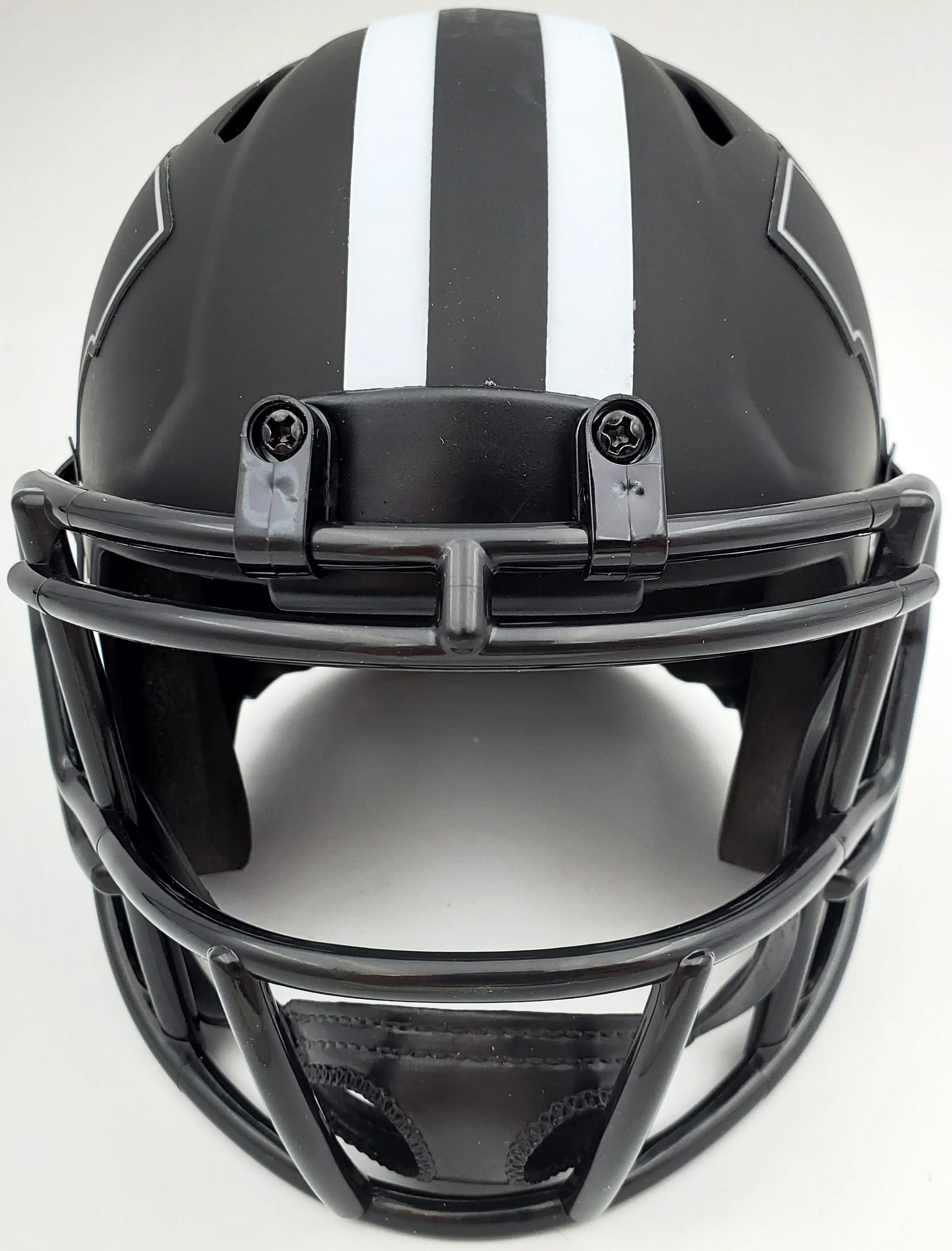 Russell Wilson Autographed Wisconsin Badgers Black Eclipse Speed Mini Helmet RW Holo & Beckett BAS Stock #182238 - Image 5