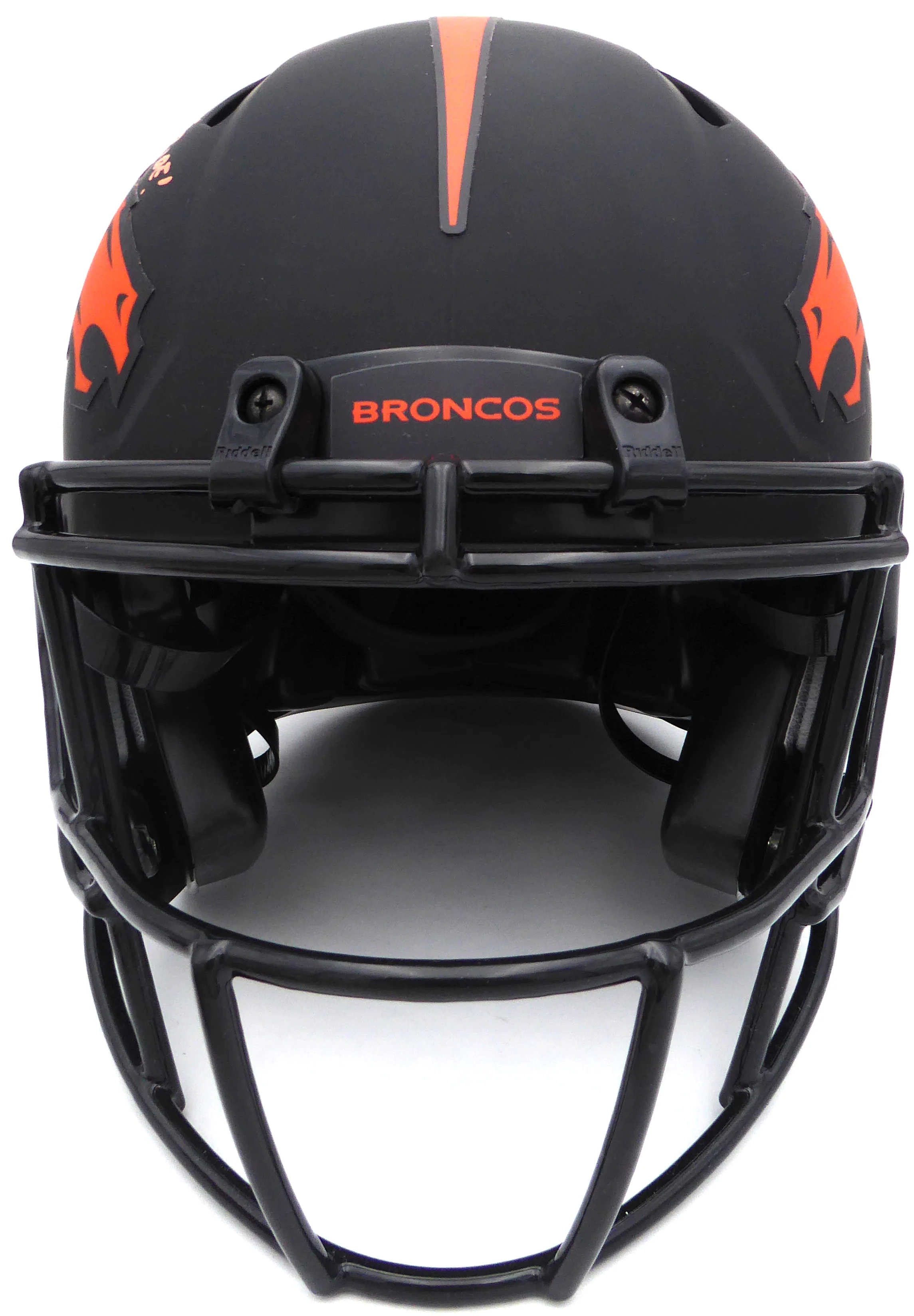 Russell Wilson & Jerry Jeudy Autographed Black Eclipse Full Size Authentic Helmet Denver Broncos "Let's Ride & Uncommon" LE #1/6 Fanatics Holo #QL84418428 - Image 4