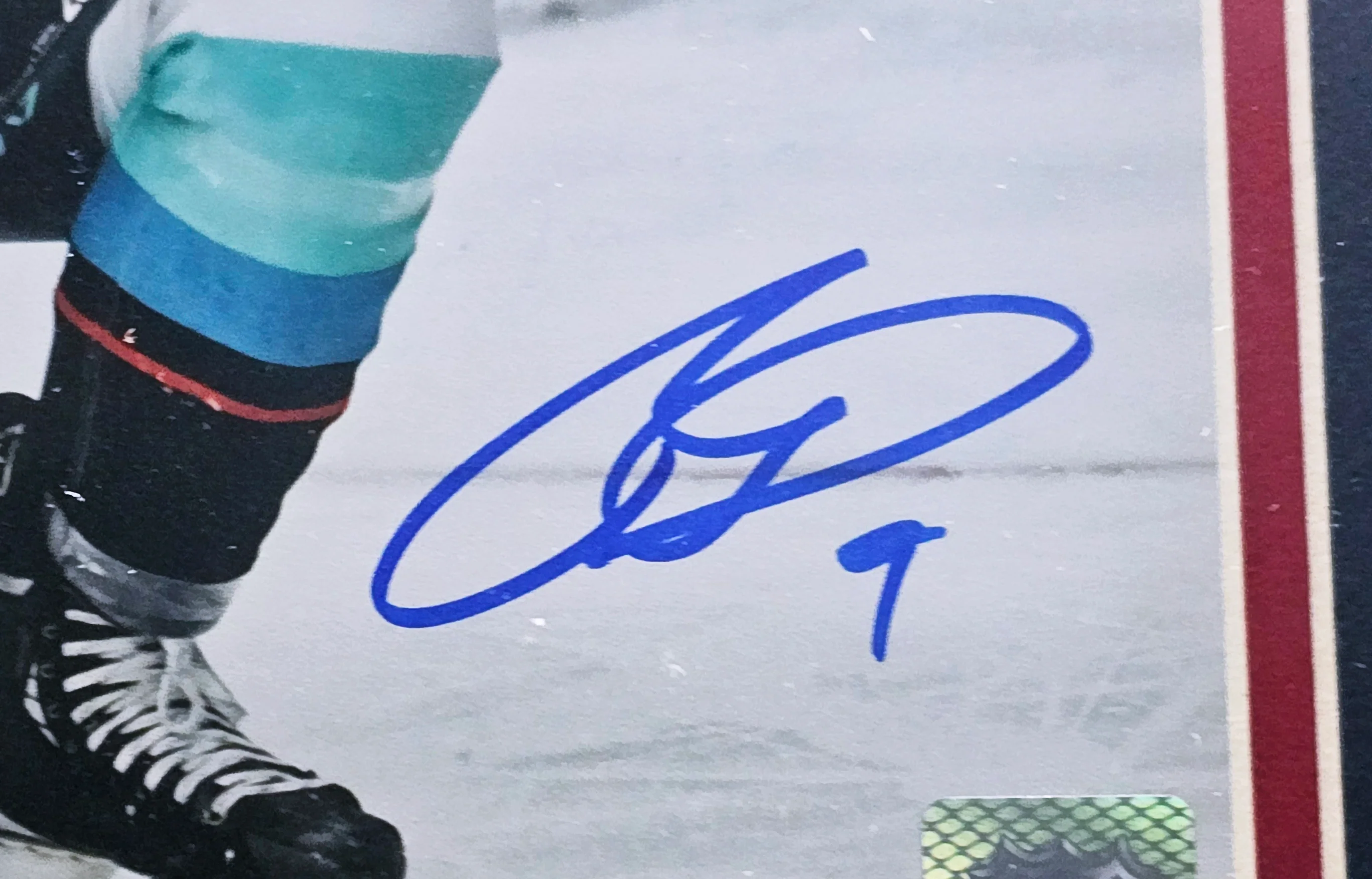 Ryan Donato Autographed Framed 8x10 Photo Seattle Kraken First Franchise Goal MCS Holo #81133 - Image 3