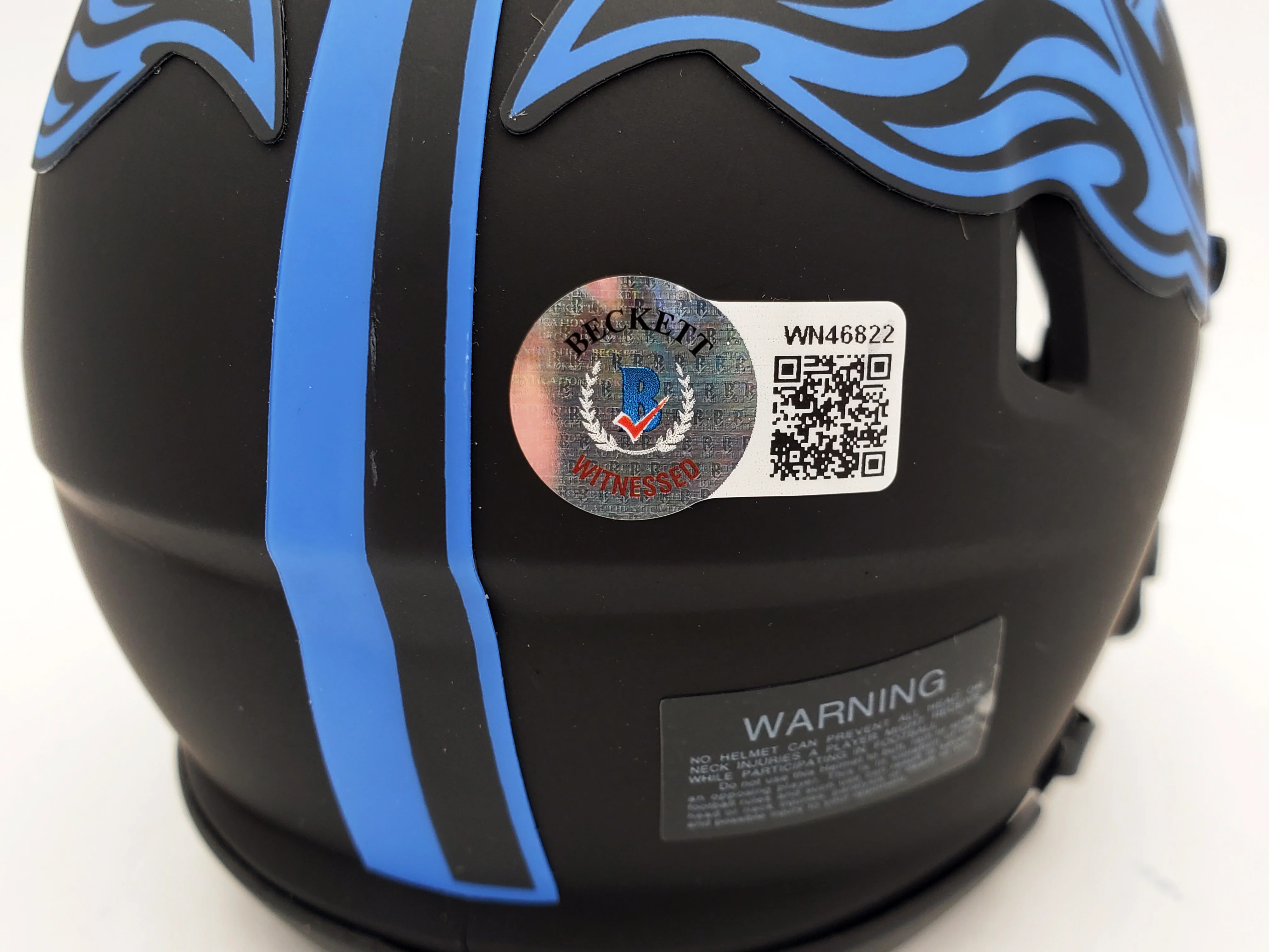 Ryan Tannehill Autographed Tennessee Titans Eclipse Black Speed Mini Helmet Beckett BAS QR Stock #197222 - Image 4