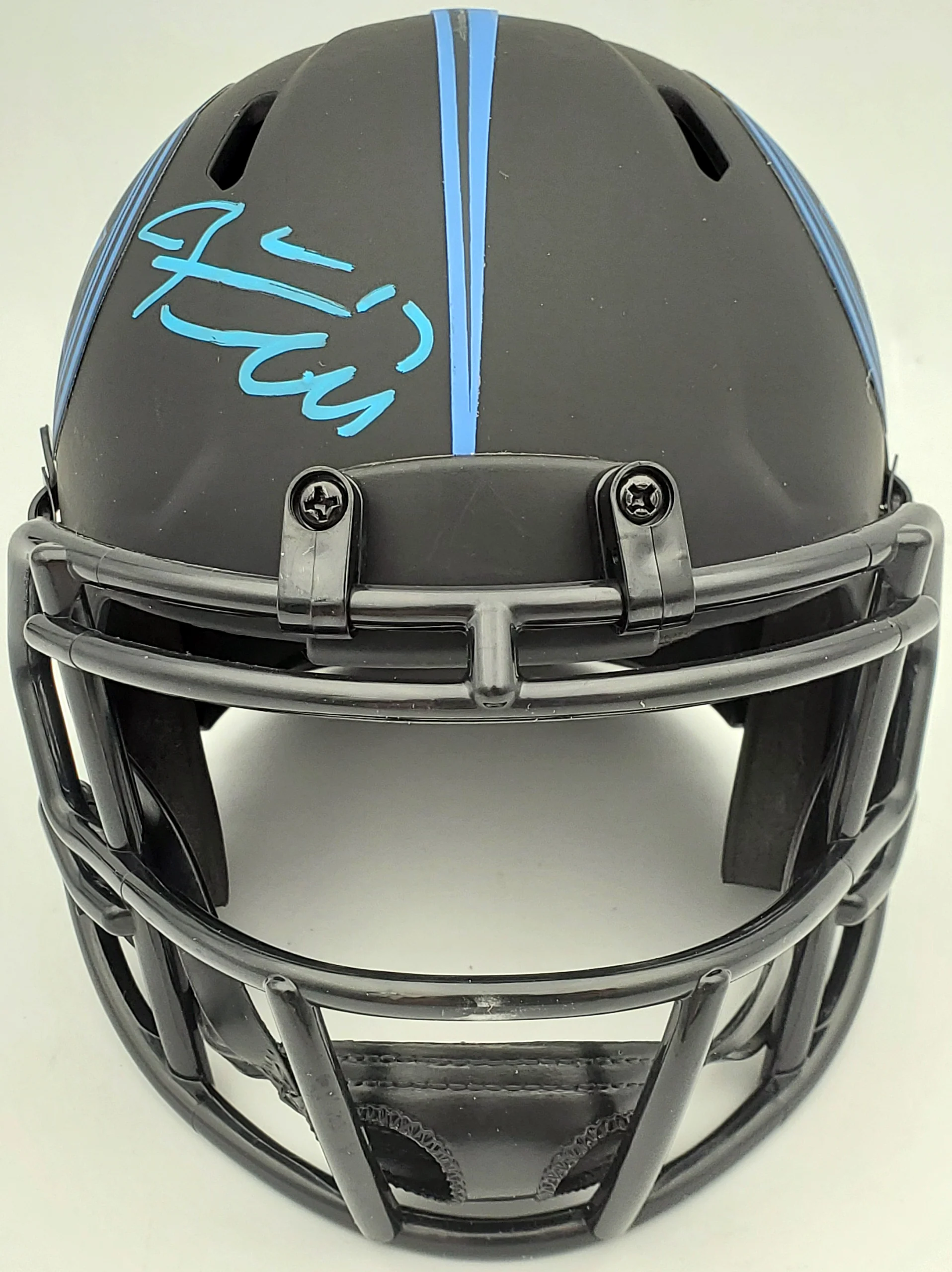 Ryan Tannehill Autographed Tennessee Titans Eclipse Black Speed Mini Helmet Beckett BAS QR Stock #197222 - Image 5