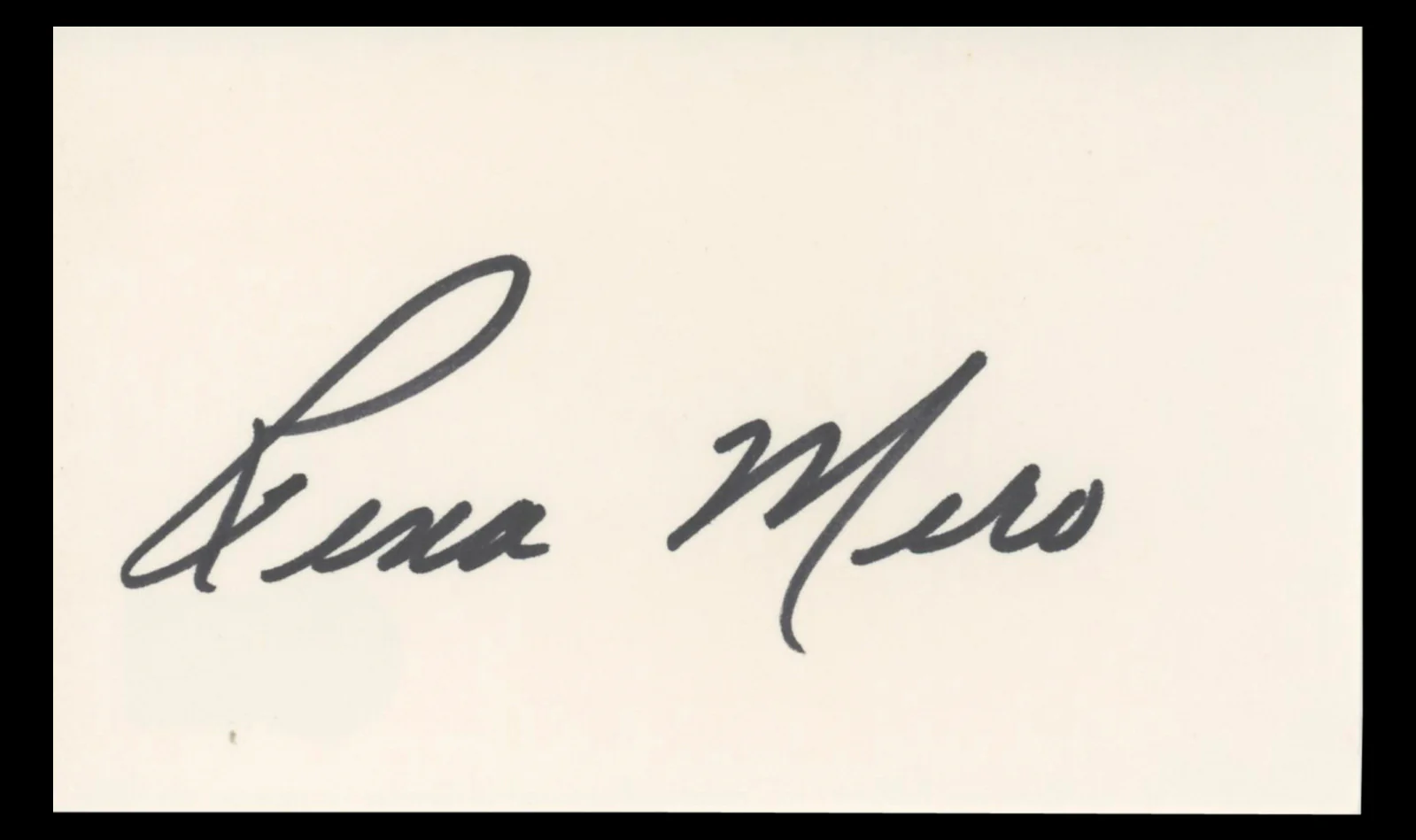 Sable Rena Mero WWE Authentic Signed 3x5 Index Card Autographed BAS #BT02449 - Image 2