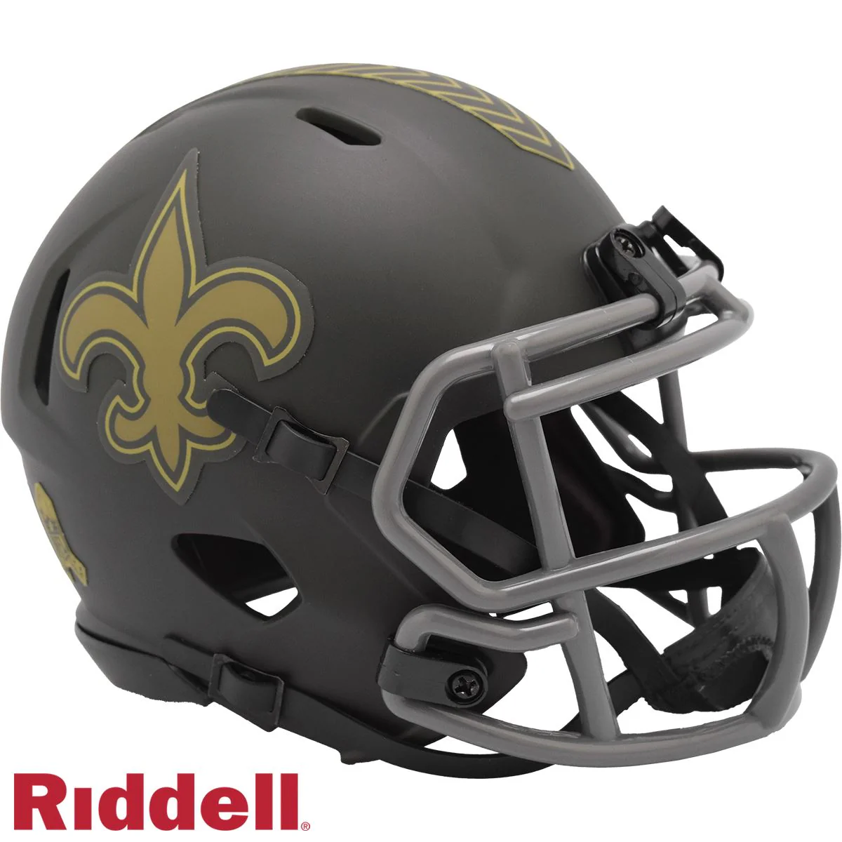 New Orleans Saints 2025 Salute to Service Riddell Speed Mini Football Helmet