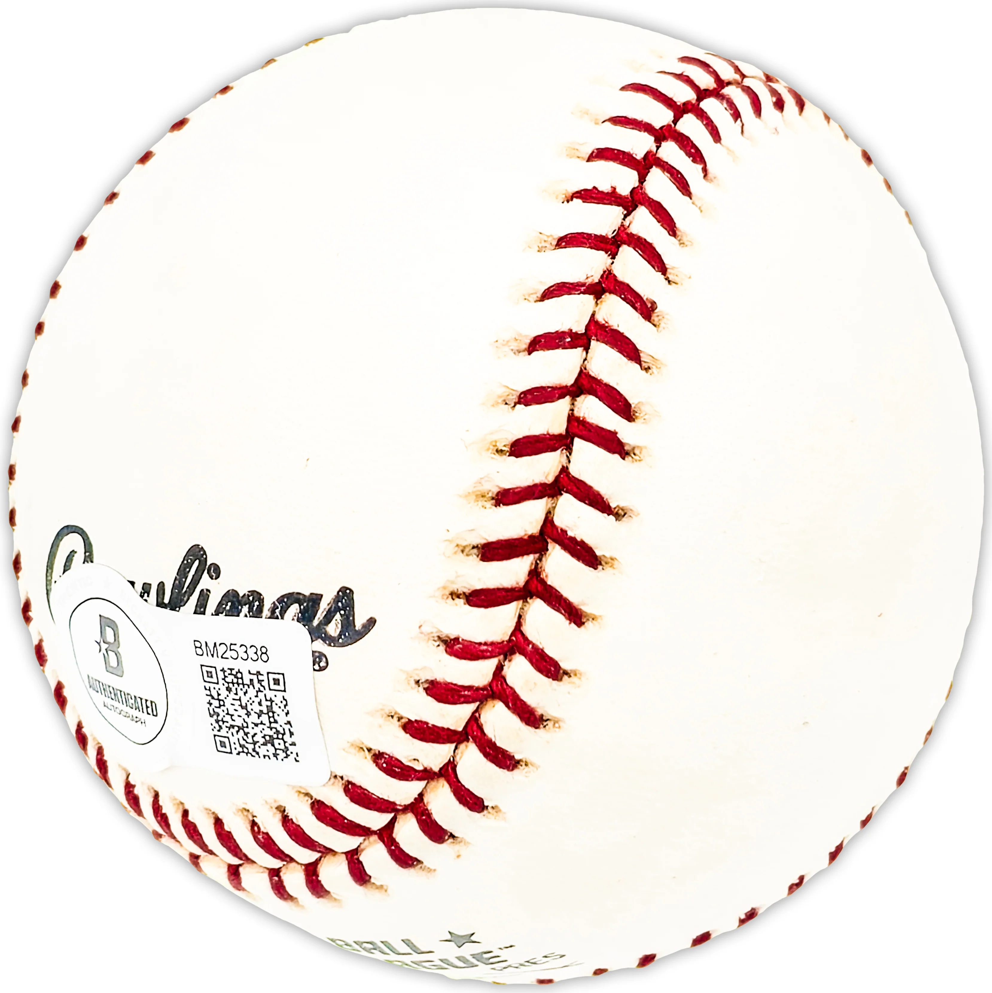 Sal Yvars Autographed Official NL Baseball New York Giants "51 Giants #7" Beckett BAS QR #BM25338 - Image 3