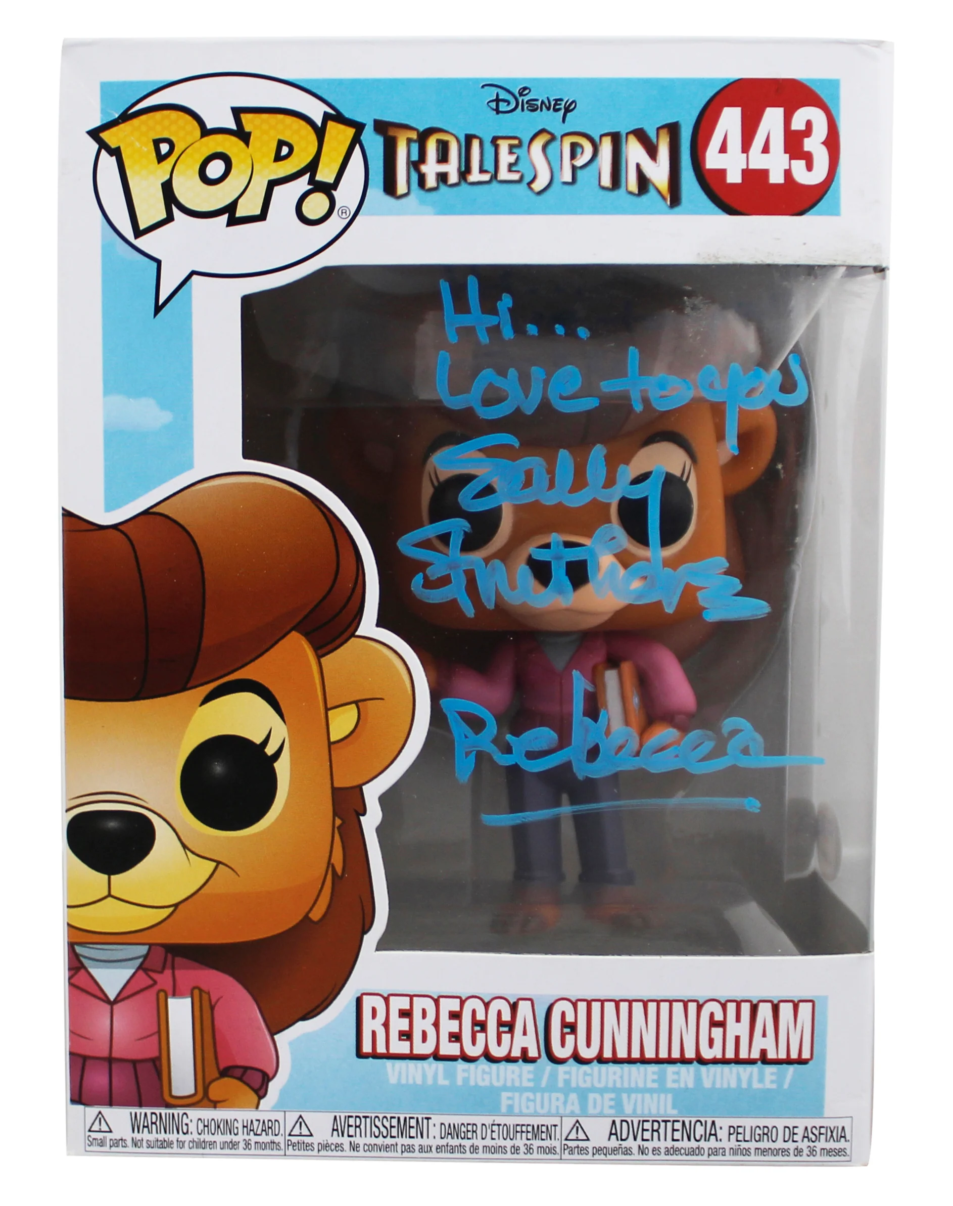 Sally Struthers TaleSpin "Rebecca" Signed #443 Funko Pop Figure PSA/DNA #AJ38417 - Image 2
