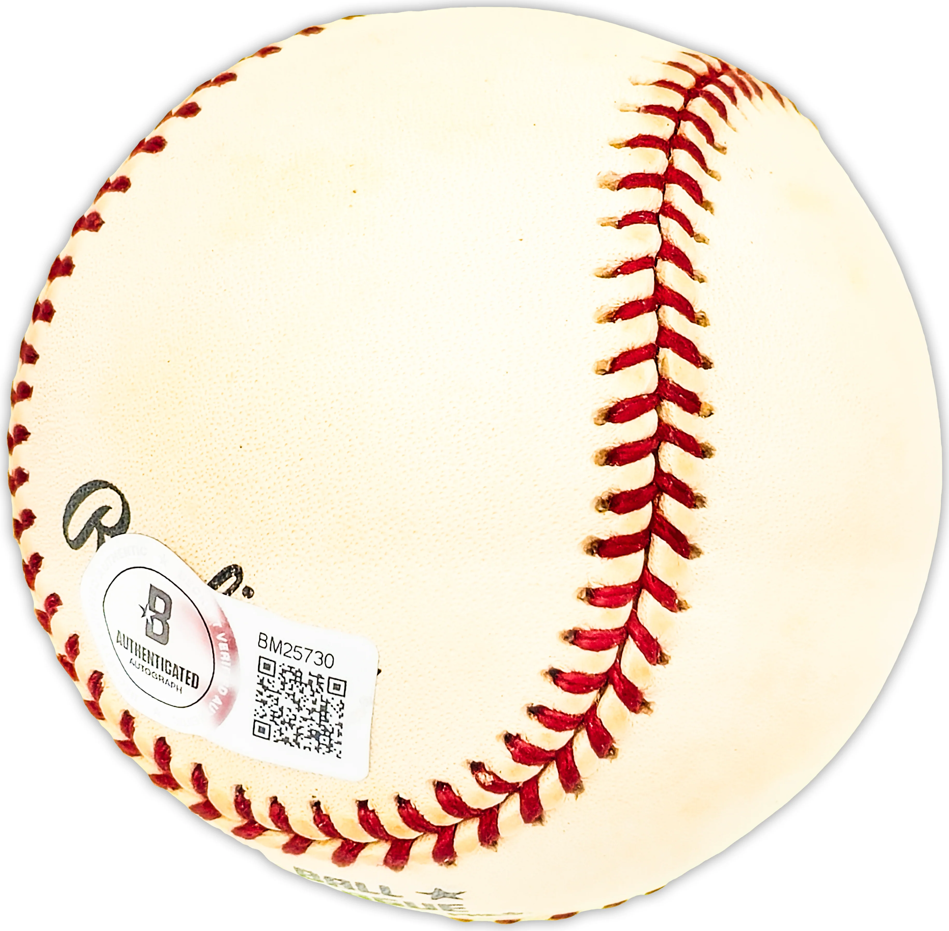 Sam Calderone Autographed Official NL Baseball NY Giants, Milwaukee Braves Beckett BAS QR #BM25730 - Image 4