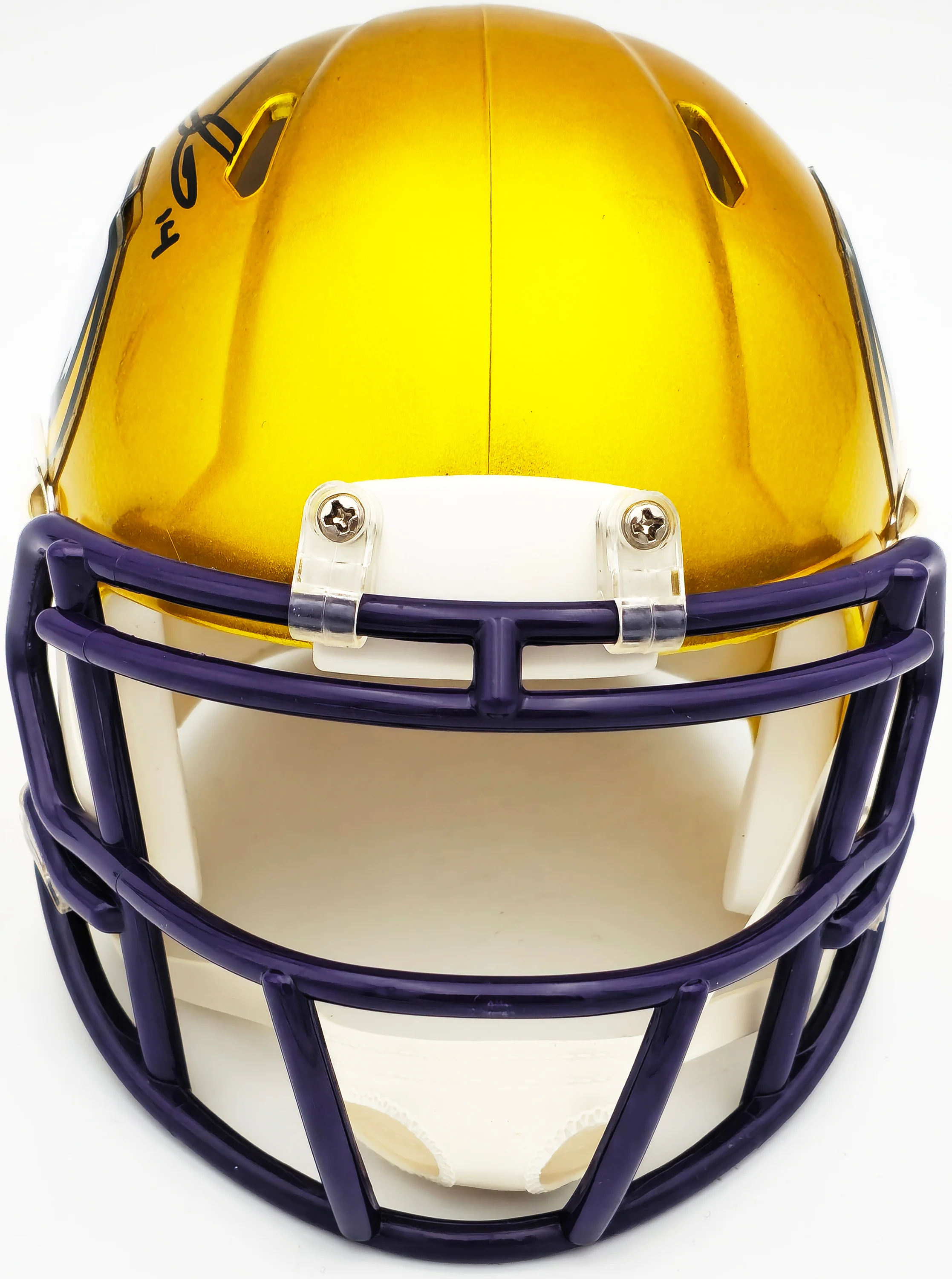 Sam Darnold Autographed Minnesota Vikings Flash Yellow Speed Mini Helmet Beckett BAS Witness Stock #230254 - Image 3