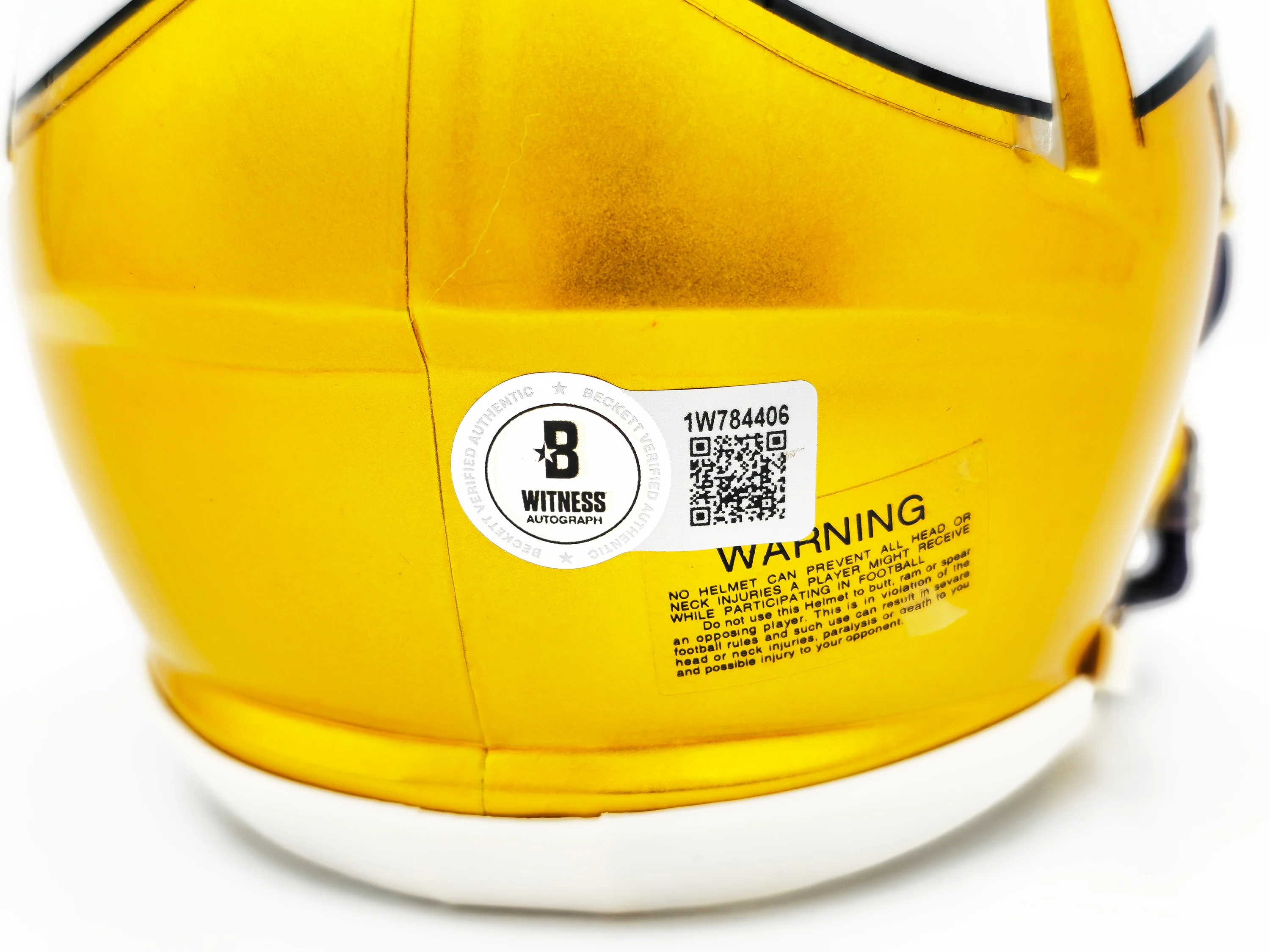 Sam Darnold Autographed Minnesota Vikings Flash Yellow Speed Mini Helmet Beckett BAS Witness Stock #230254 - Image 5