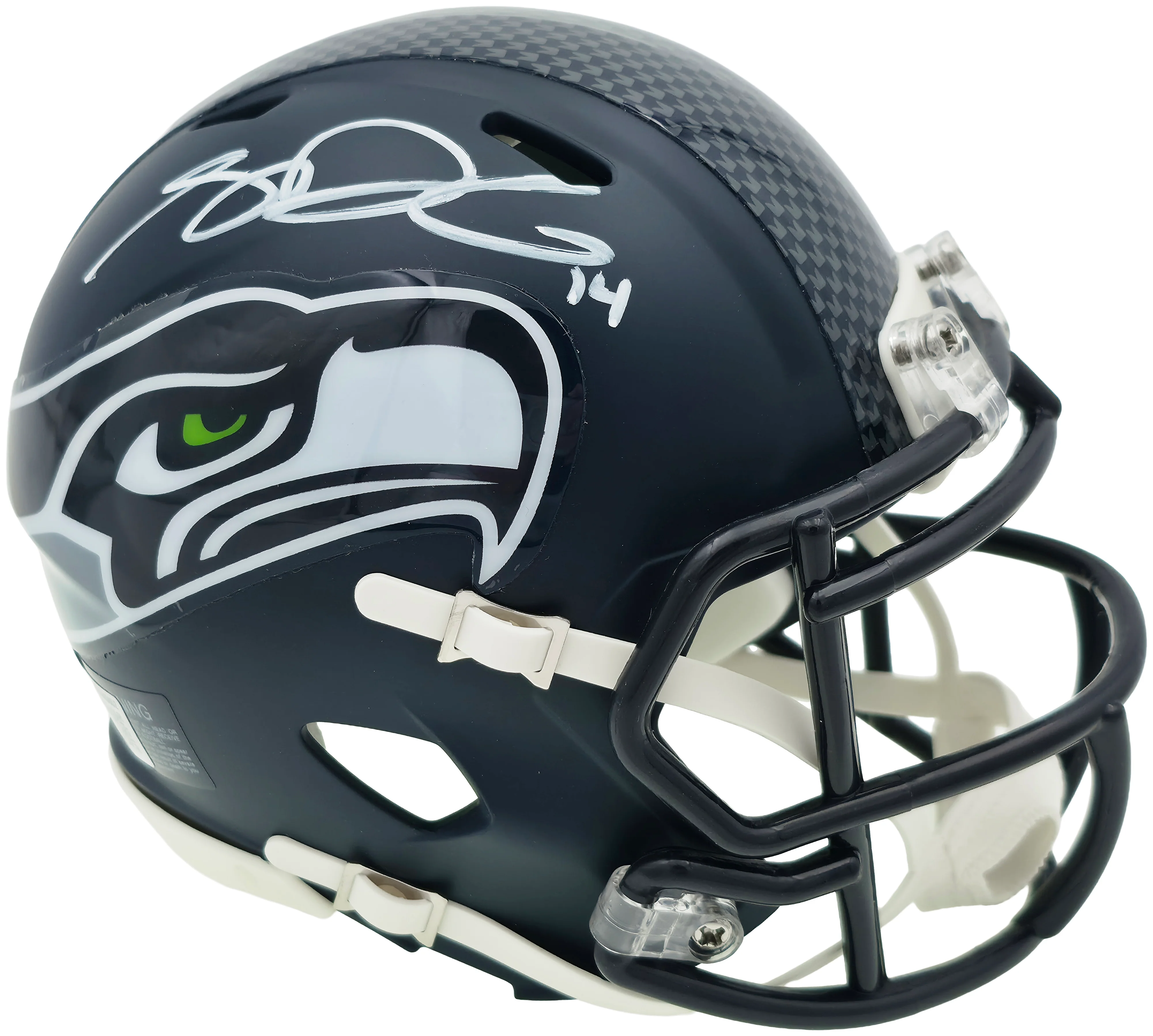 Sam Darnold Autographed Seattle Seahawks Blue Speed Mini Helmet Beckett BAS Witness Stock #261513