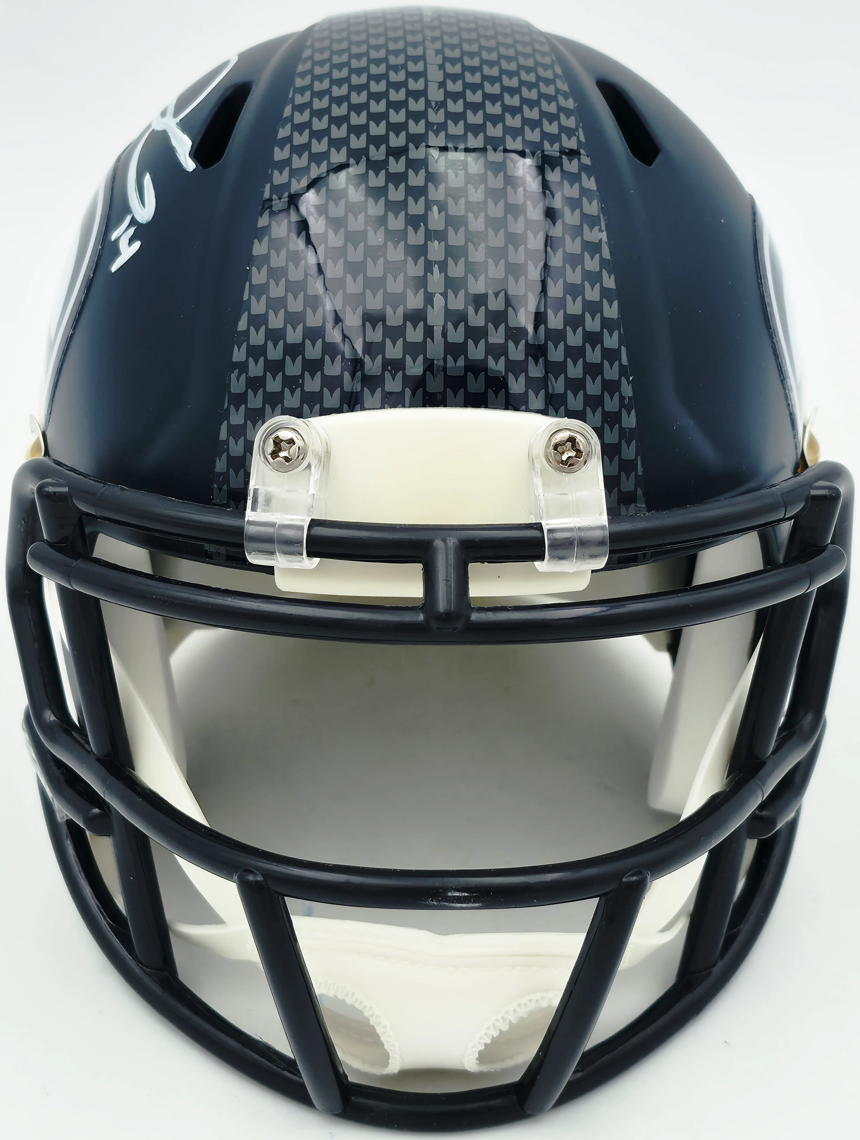 Sam Darnold Autographed Seattle Seahawks Blue Speed Mini Helmet Beckett BAS Witness Stock #261513 - Image 3