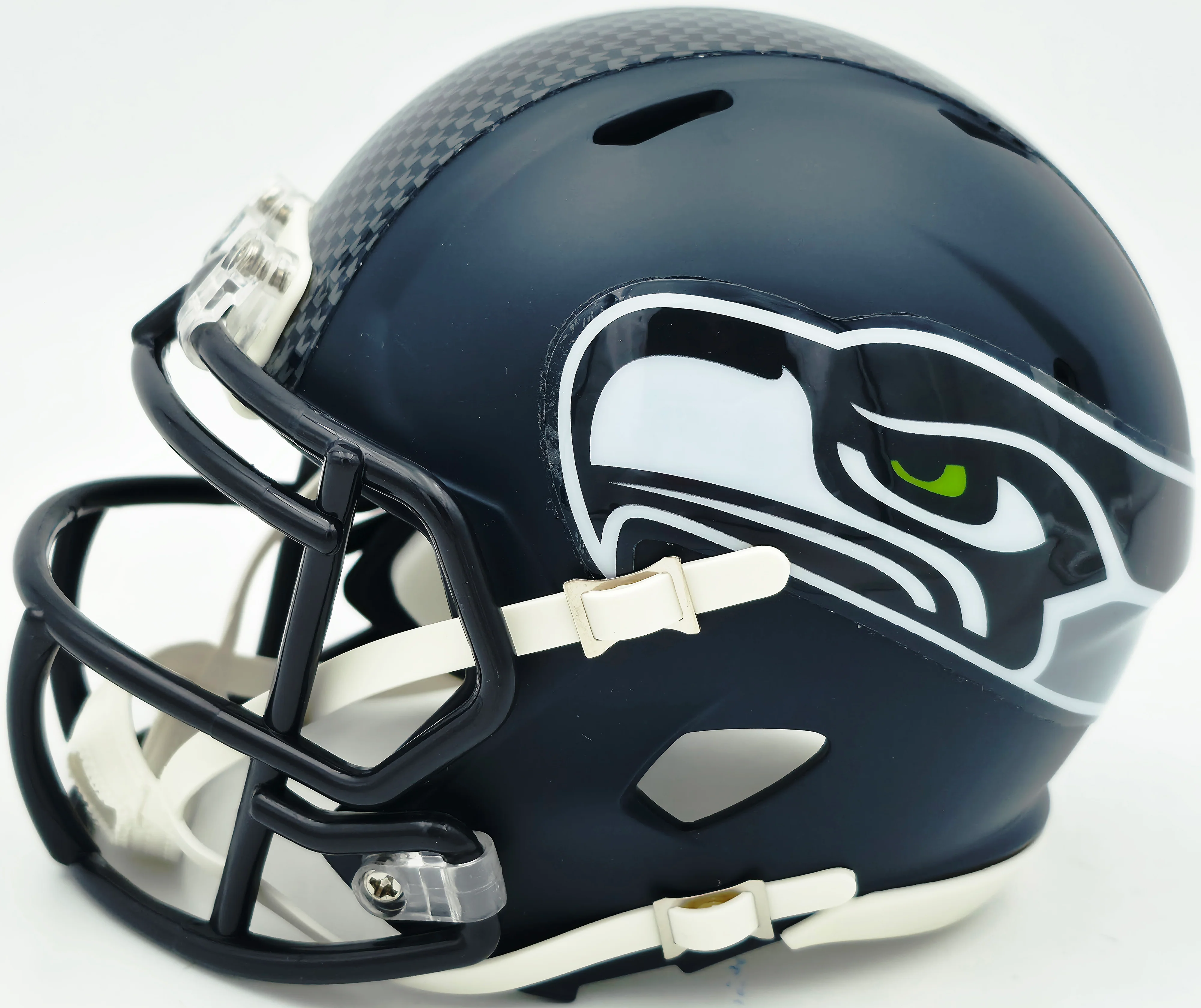 Sam Darnold Autographed Seattle Seahawks Blue Speed Mini Helmet Beckett BAS Witness Stock #261513 - Image 5