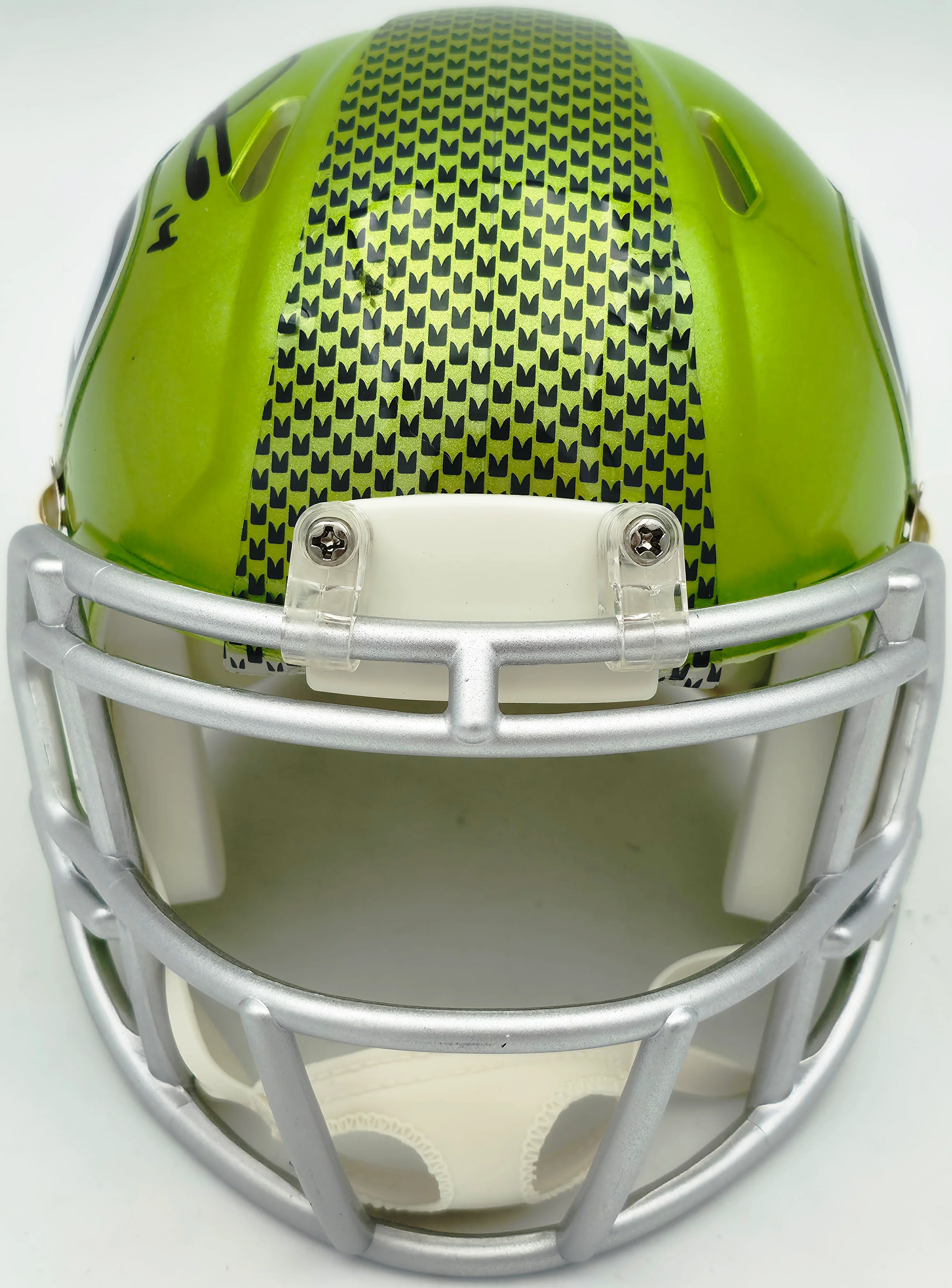 Sam Darnold Autographed Seattle Seahawks Flash Green Speed Mini Helmet Beckett BAS Witness Stock #261845 - Image 3