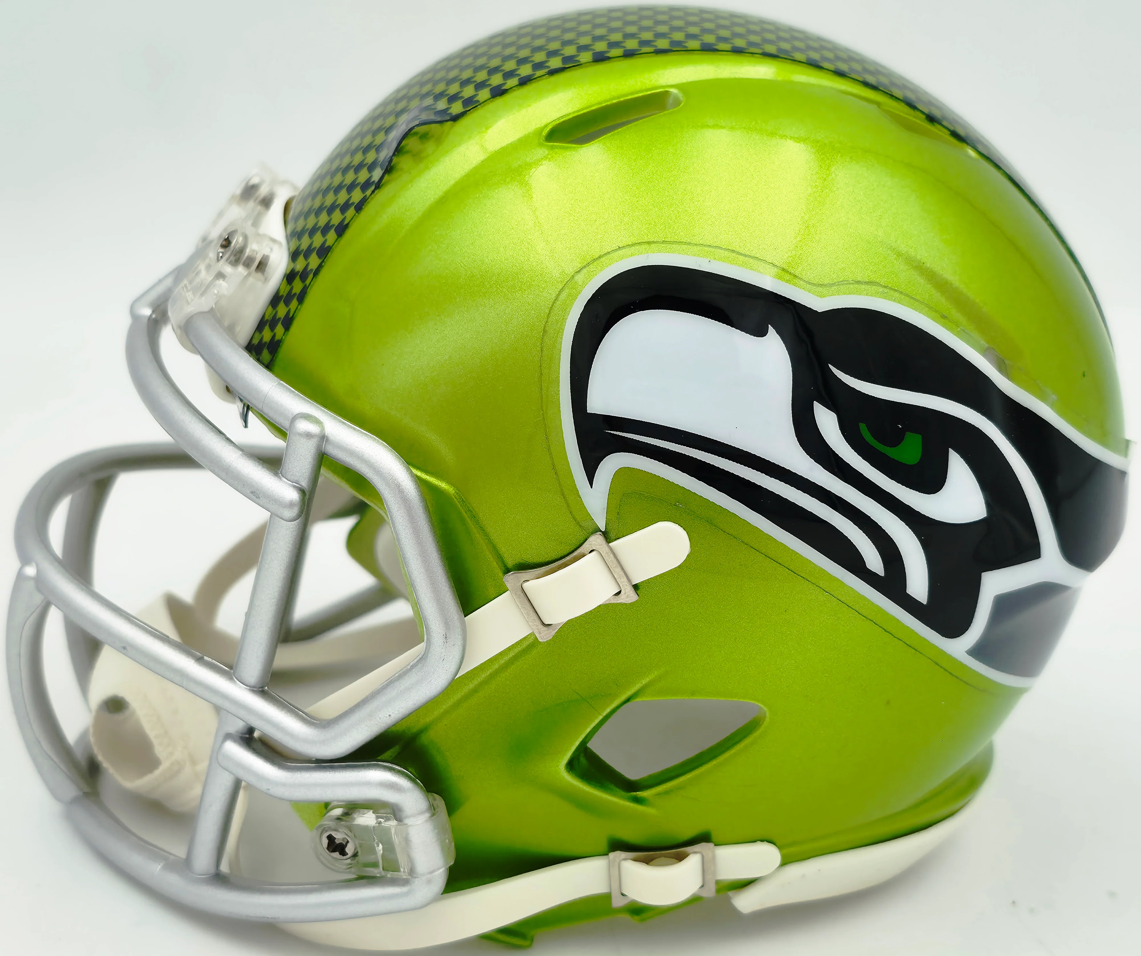 Sam Darnold Autographed Seattle Seahawks Flash Green Speed Mini Helmet Beckett BAS Witness Stock #261845 - Image 5