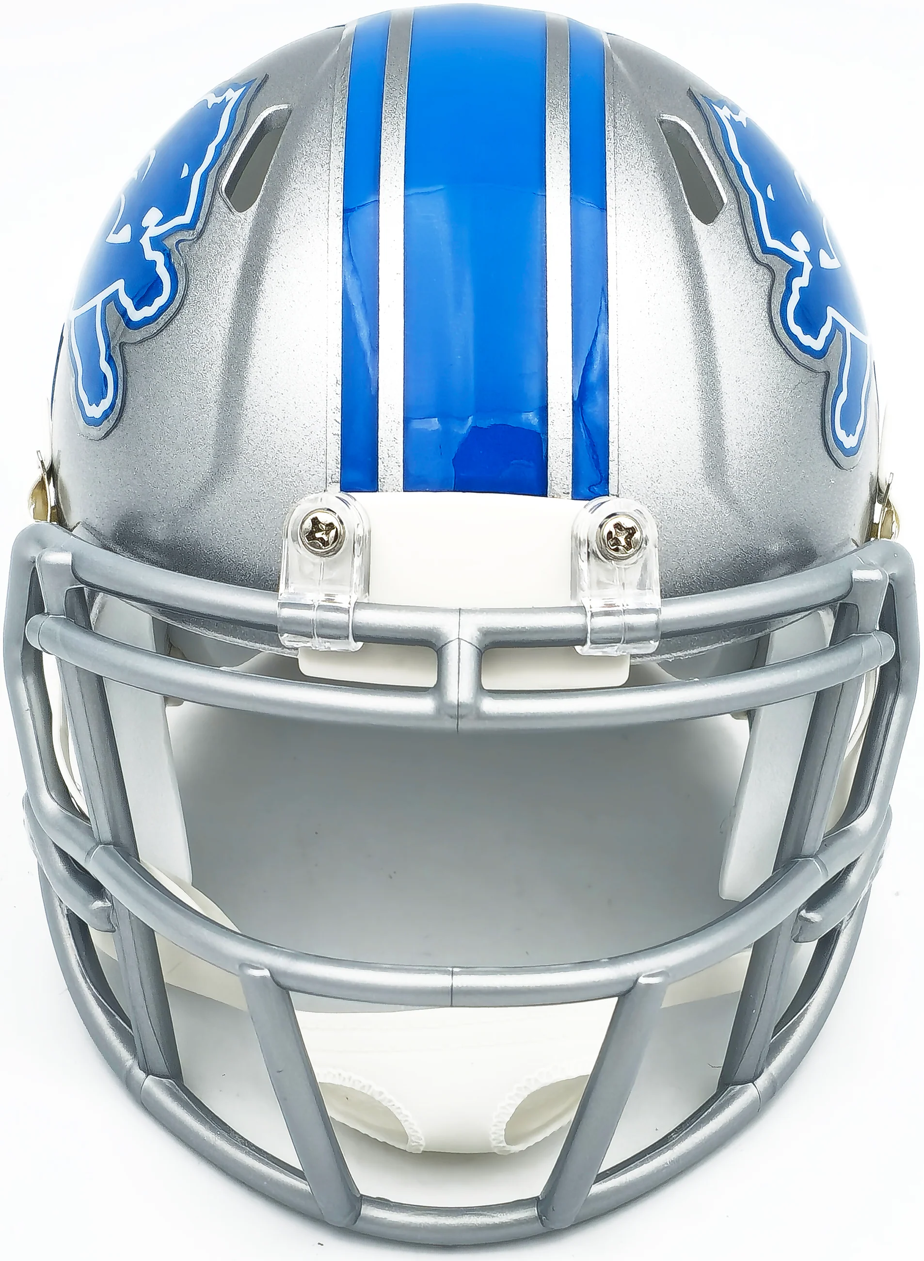 Sam LaPorta Autographed Detroit Lions Silver Speed Mini Helmet Beckett BAS Witness Stock #230026 - Image 3