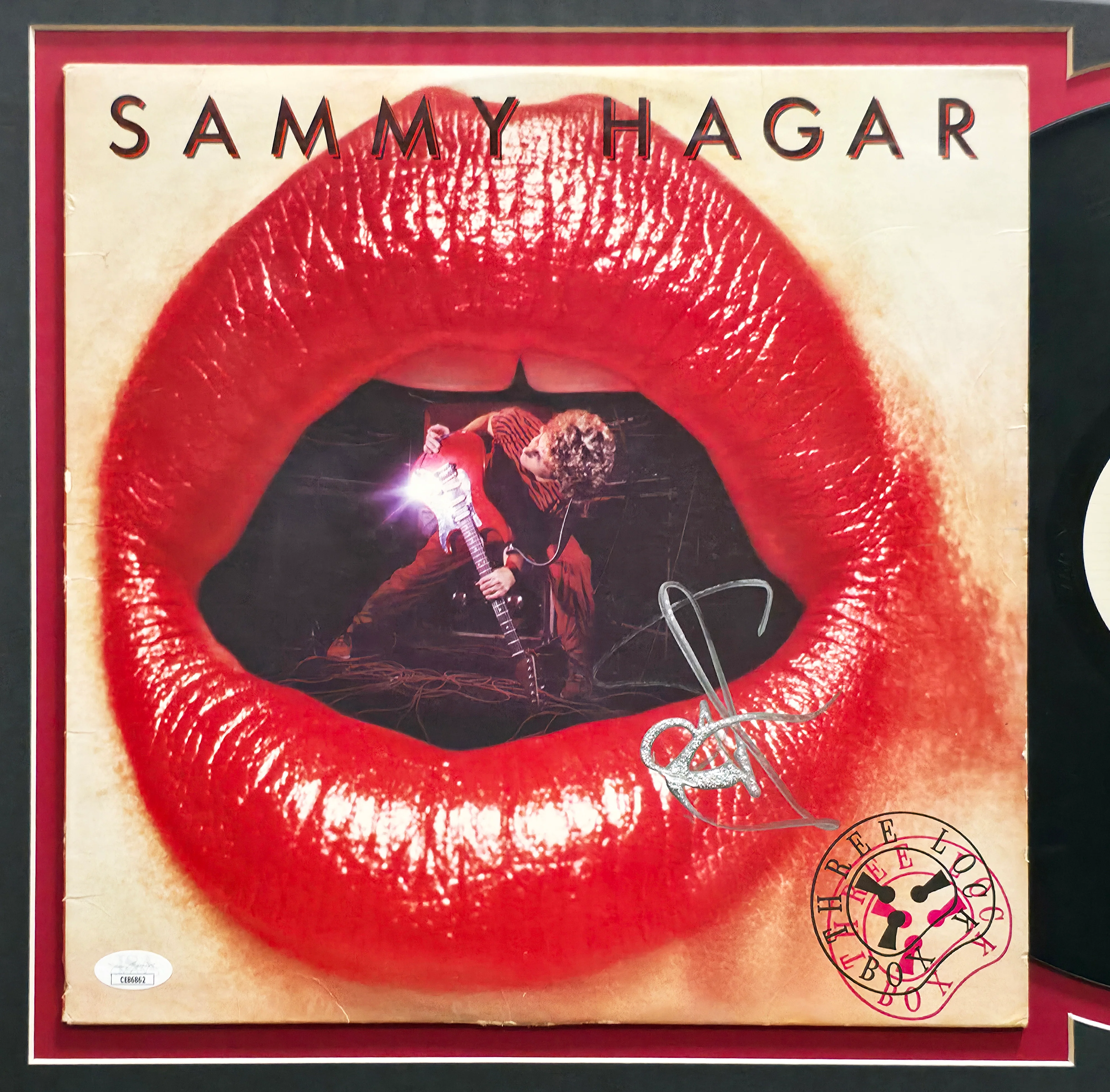 Sammy Hagar Autographed Framed 12x12 Three Lock Box Vinyl JSA #CE86862 - Image 2