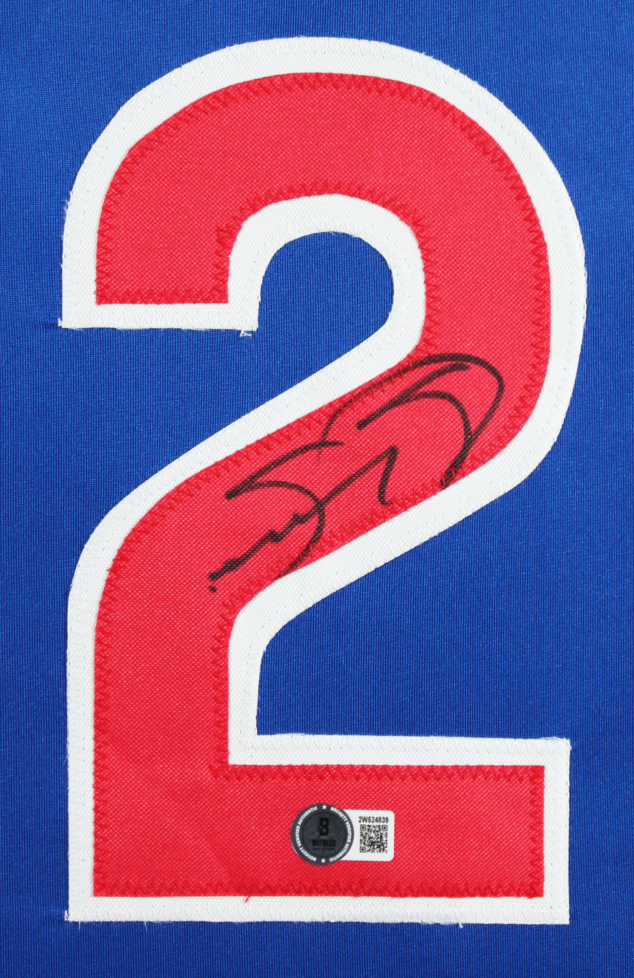 Sammy Sosa Authentic Signed Blue Pro Style Framed Jersey BAS Witnessed - Image 3
