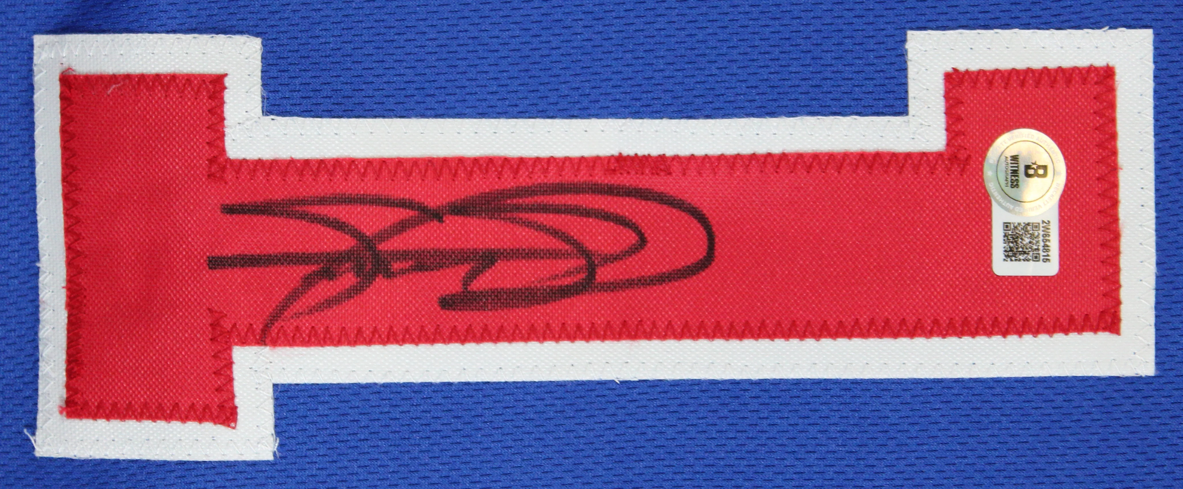 Sammy Sosa Authentic Signed Blue Pro Style Jersey Autographed BAS Witnessed 2 - Image 3