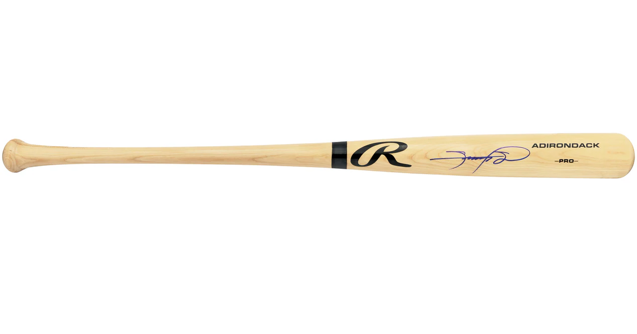 Sammy Sosa Autographed Blonde Rawlings Adirondack Pro Baseball Bat Chicago Cubs Beckett BAS Witness Stock #235462 - Image 3