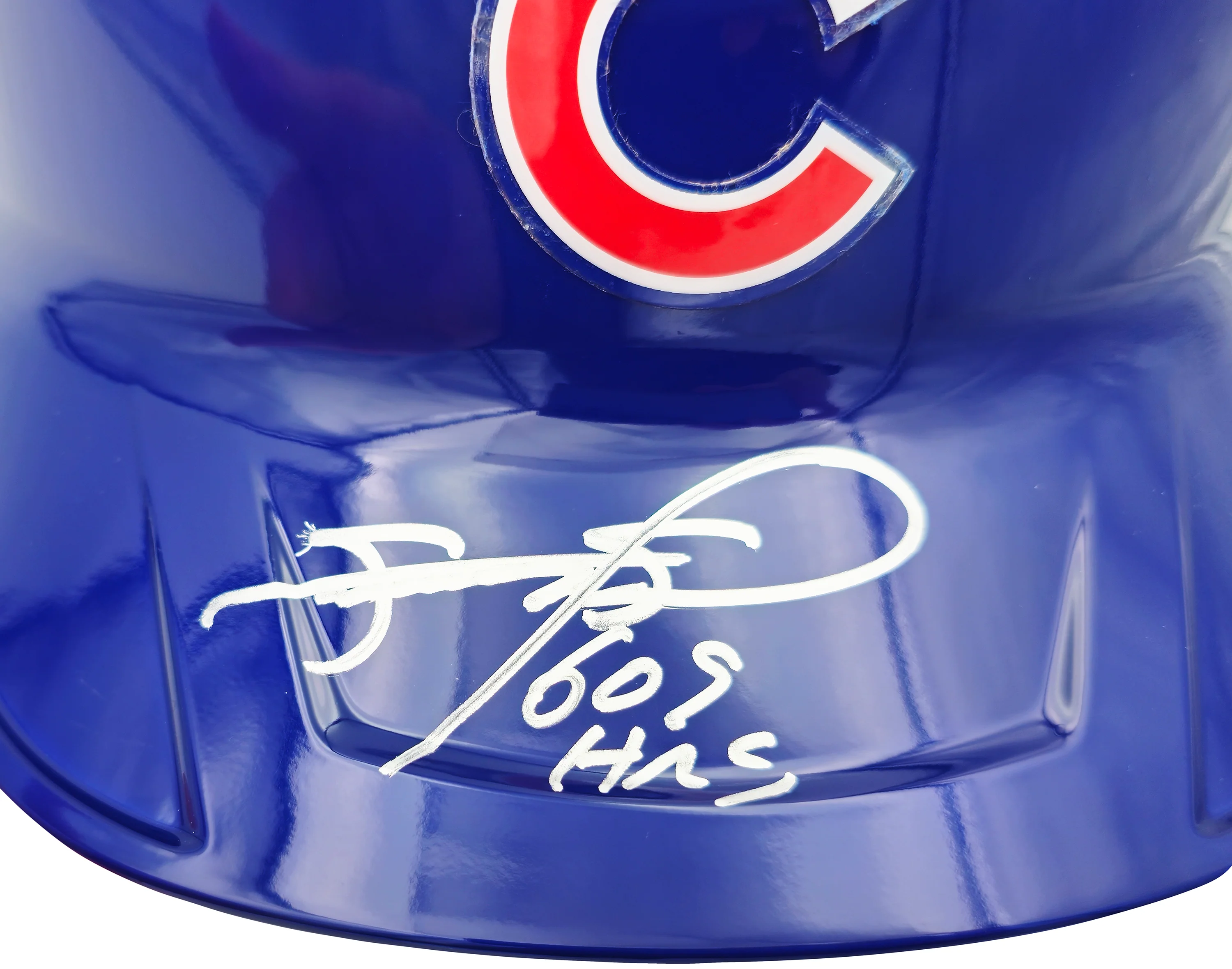 Sammy Sosa Autographed Chicago Cubs Blue Full Size Mach Pro Replica Helmet "609 HR" Beckett BAS Witness Stock #235465 - Image 3
