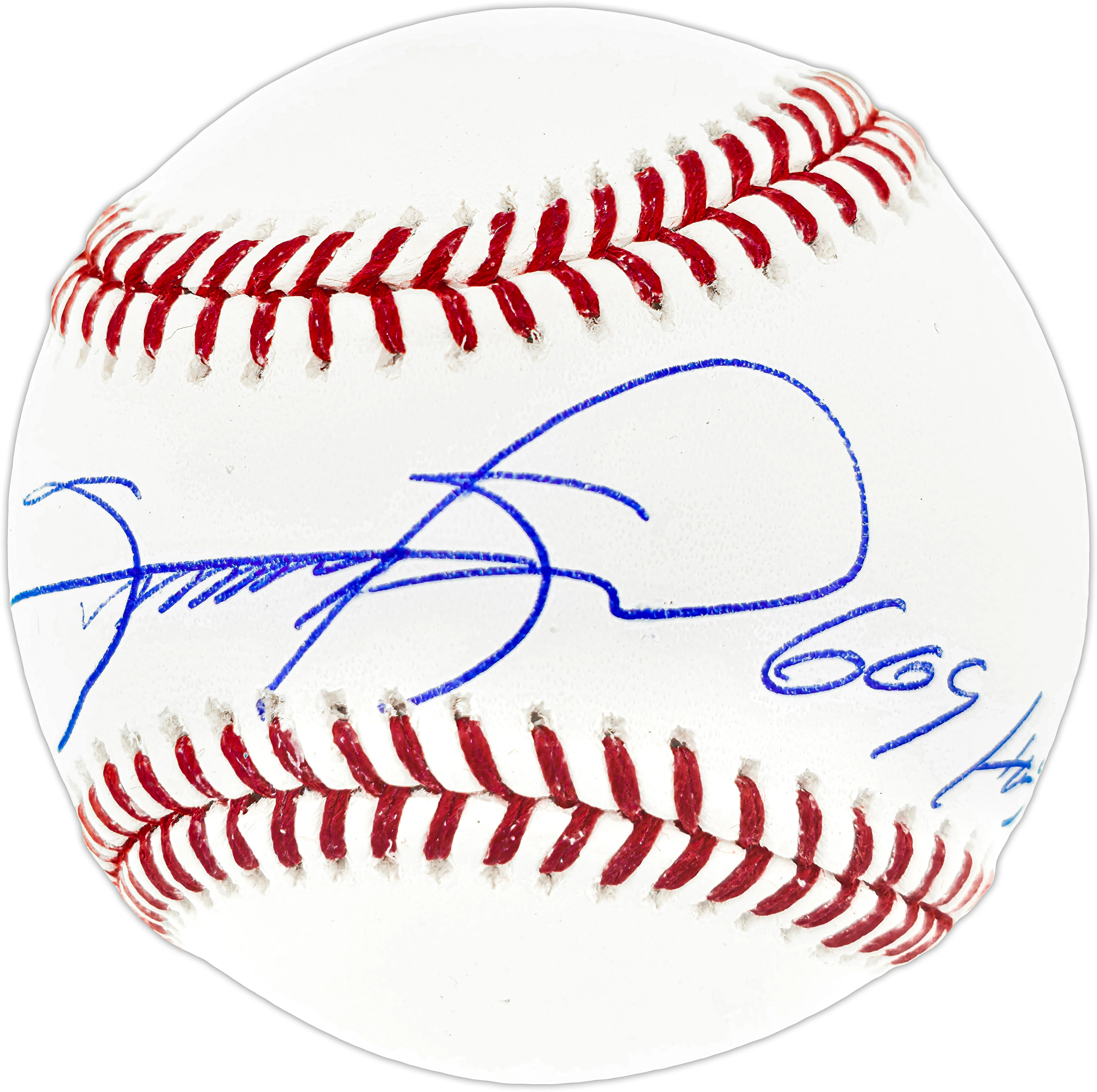 Sammy Sosa Autographed Official MLB Baseball Chicago Cubs "609 HRS" Beckett BAS QR Stock #244050 - Image 2