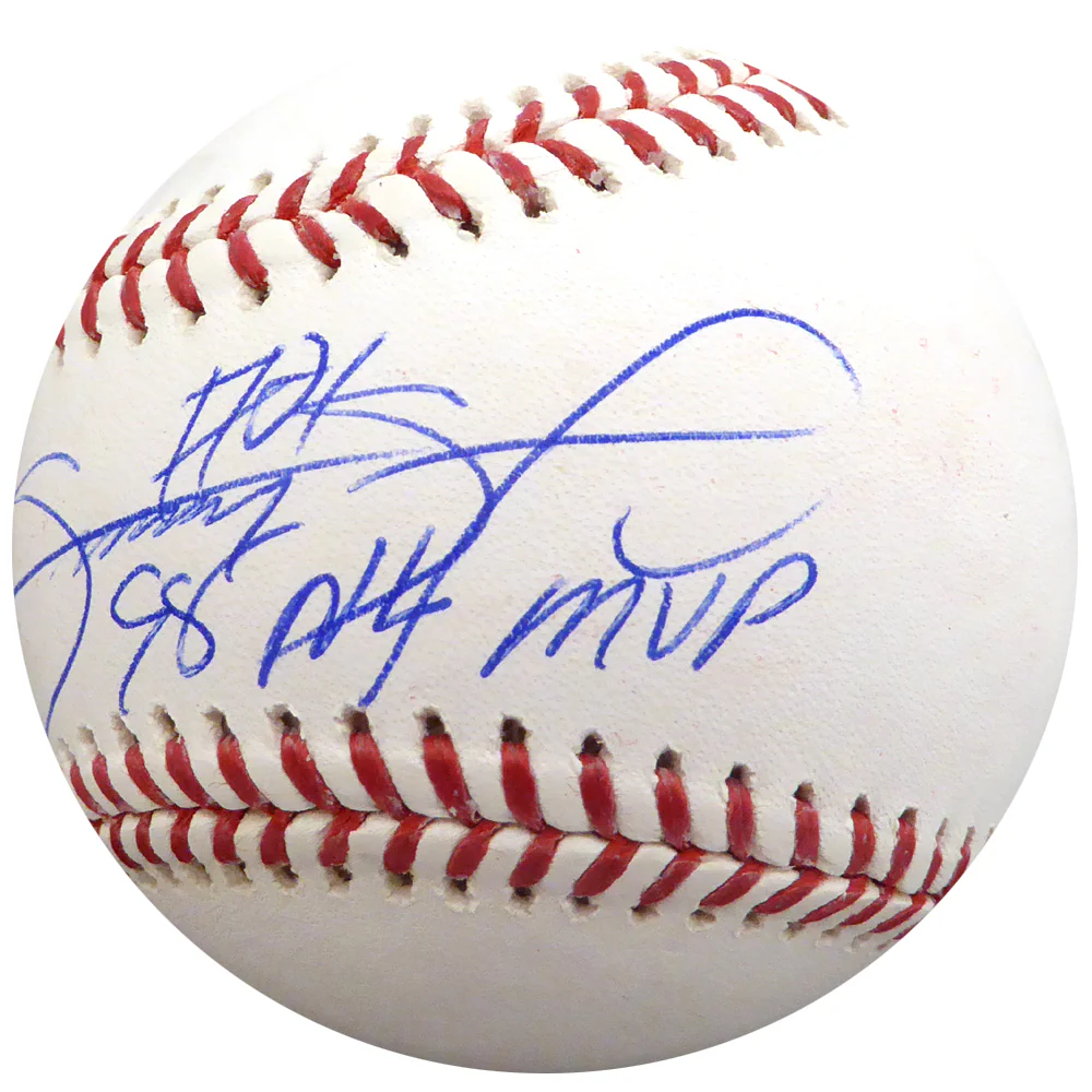 Sammy Sosa Autographed Official MLB Baseball Chicago Cubs "98 NL MVP" Beckett BAS Stock #148621 - Image 2