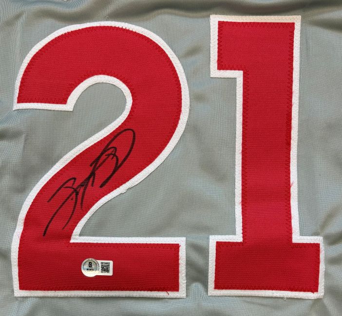 Sammy Sosa Chicago Signed Gray Slammin Sammy Baseball Jersey BAS - Image 2