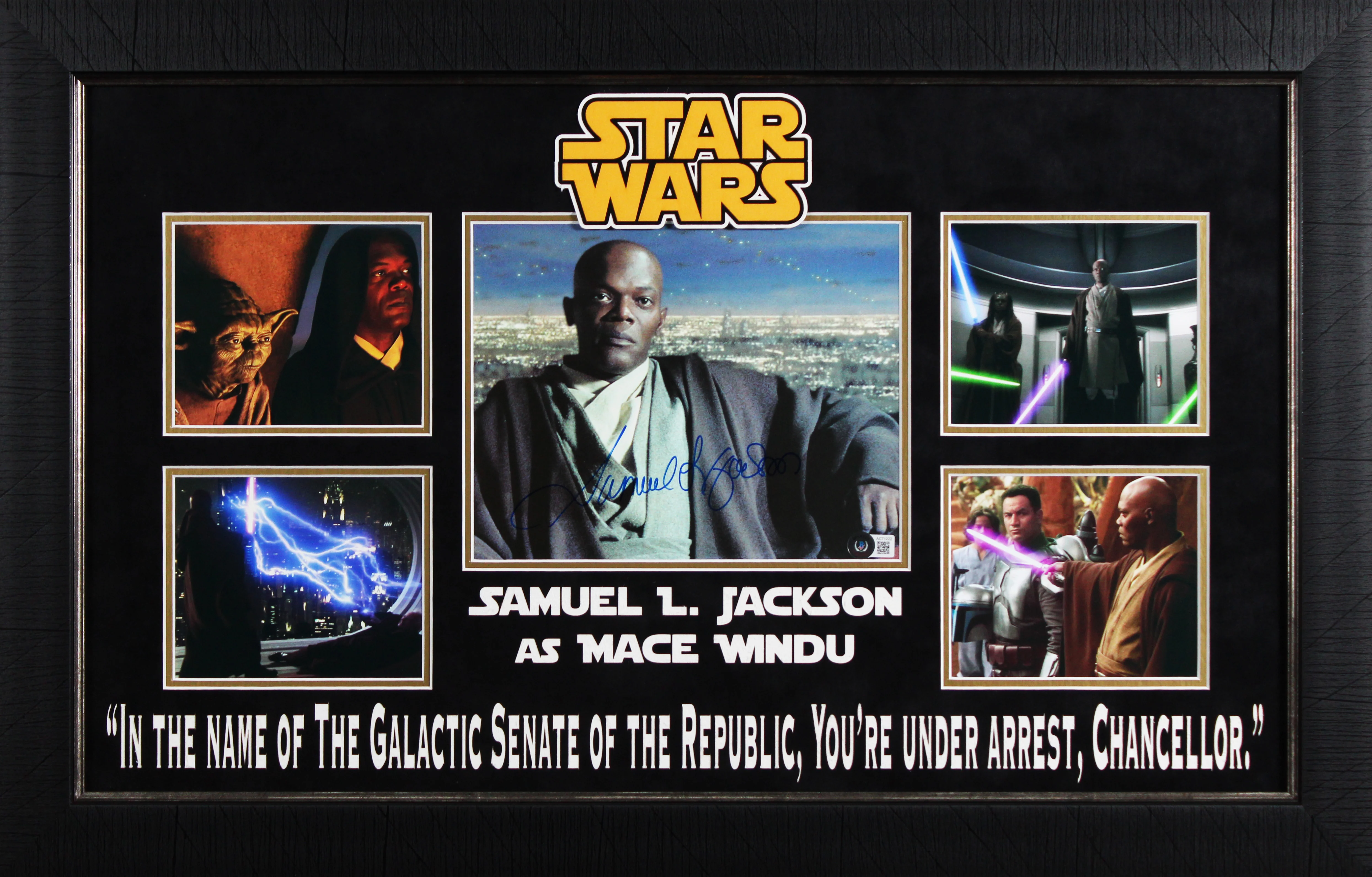 Samuel L. Jackson Star Wars Authentic Signed 8x10 Framed Photo BAS #AC71222 - Image 2