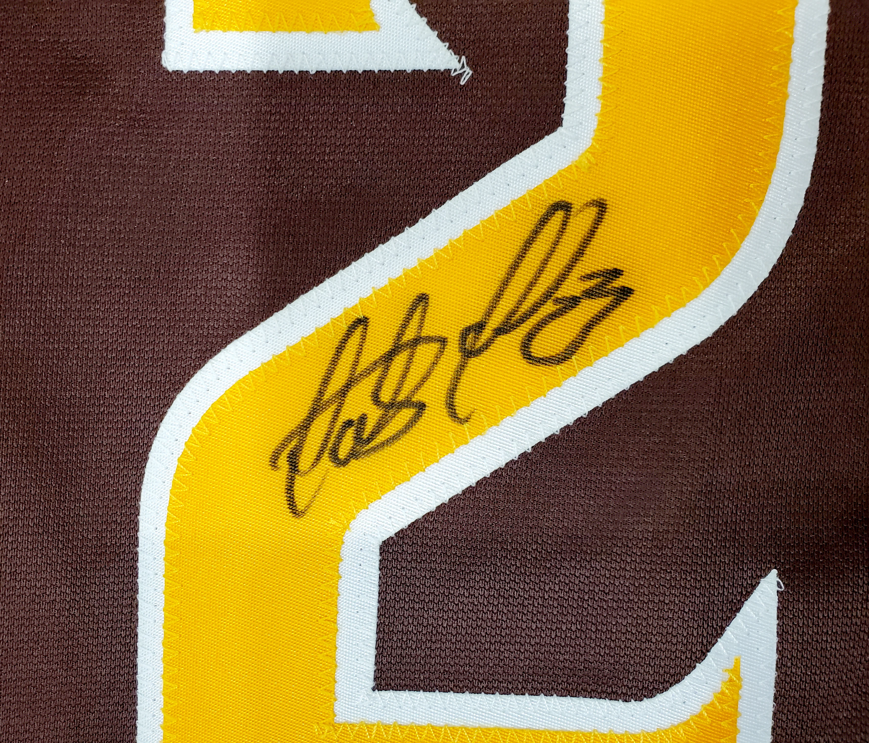 San Diego Padres Fernando Tatis Jr. Autographed Brown Jersey Beckett BAS Stock #195287 - Image 2