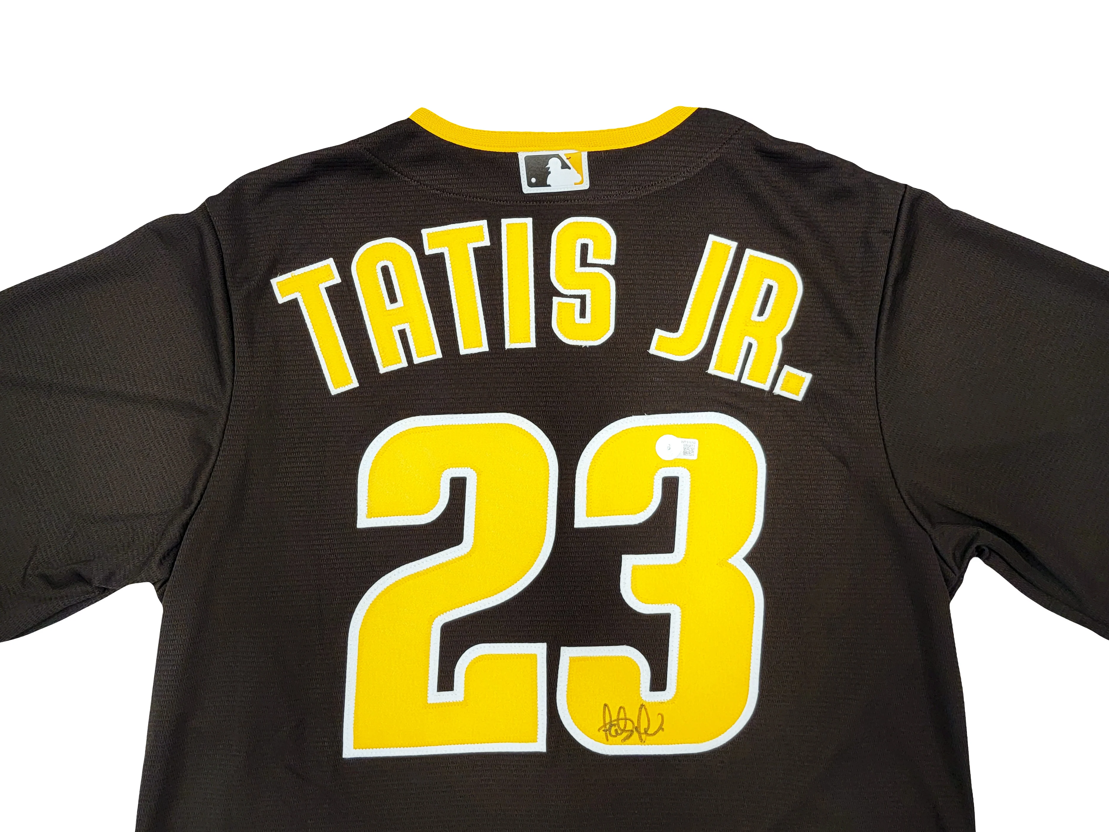 San Diego Padres Fernando Tatis Jr. Autographed Brown Nike Jersey Size M Beckett BAS Witness Stock #207925 - Image 3