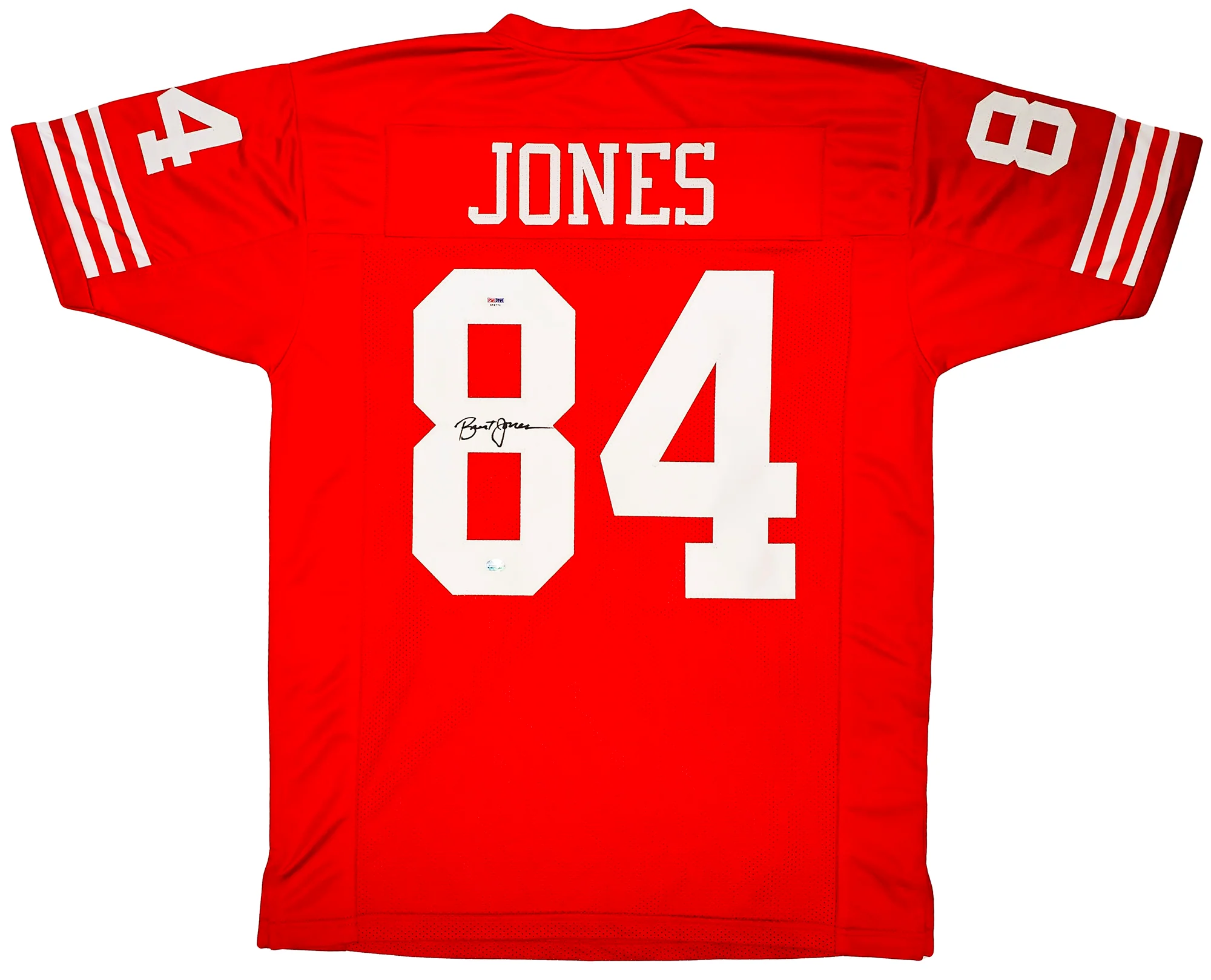 San Francisco 49ers Brent Jones Autographed Red Jersey PSA/DNA Stock #212449 - Image 2