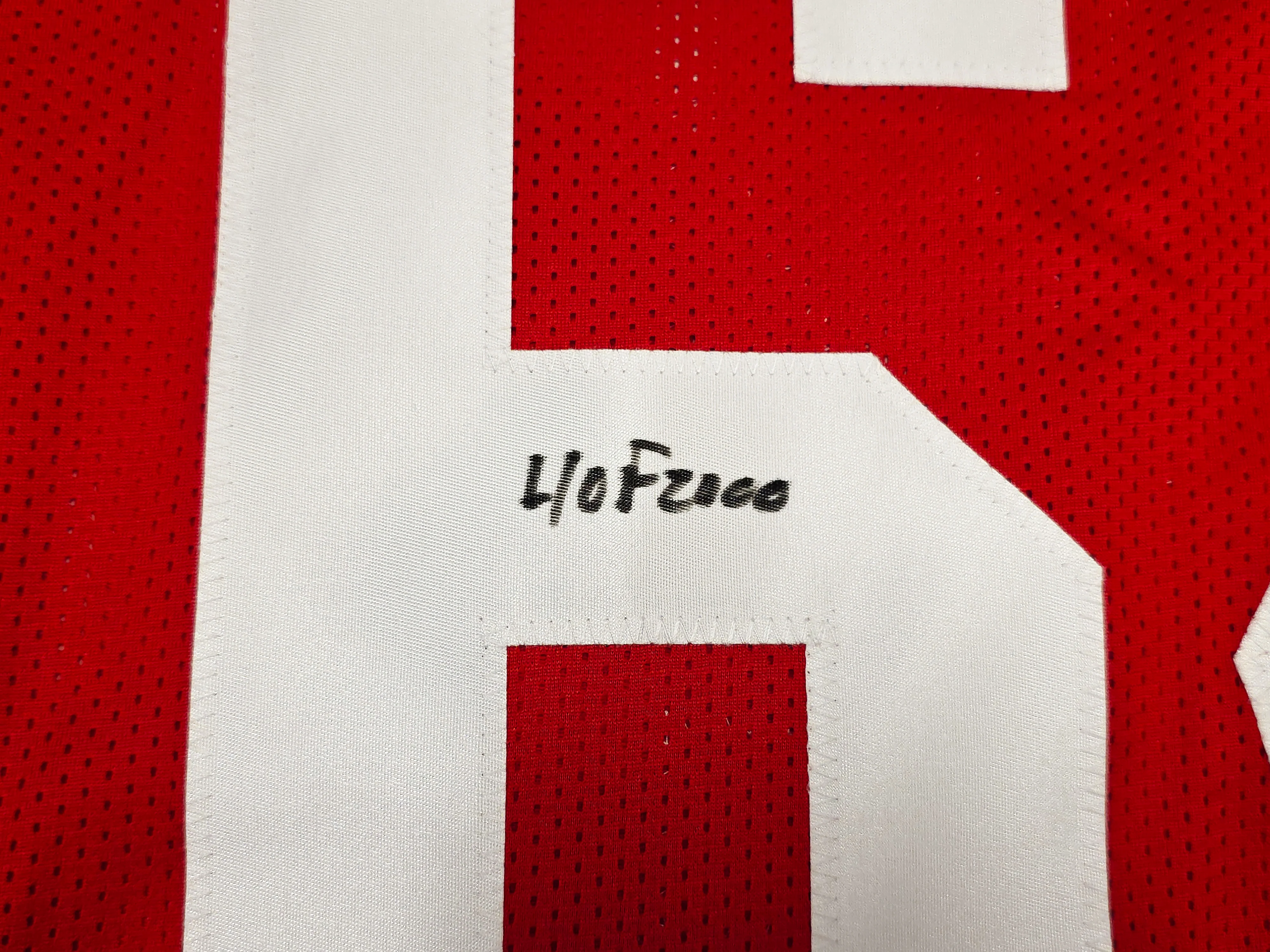 San Francisco 49ers Dave Wilcox Autographed Red Jersey "HOF 2000" Beckett BAS QR Stock #261917 - Image 4