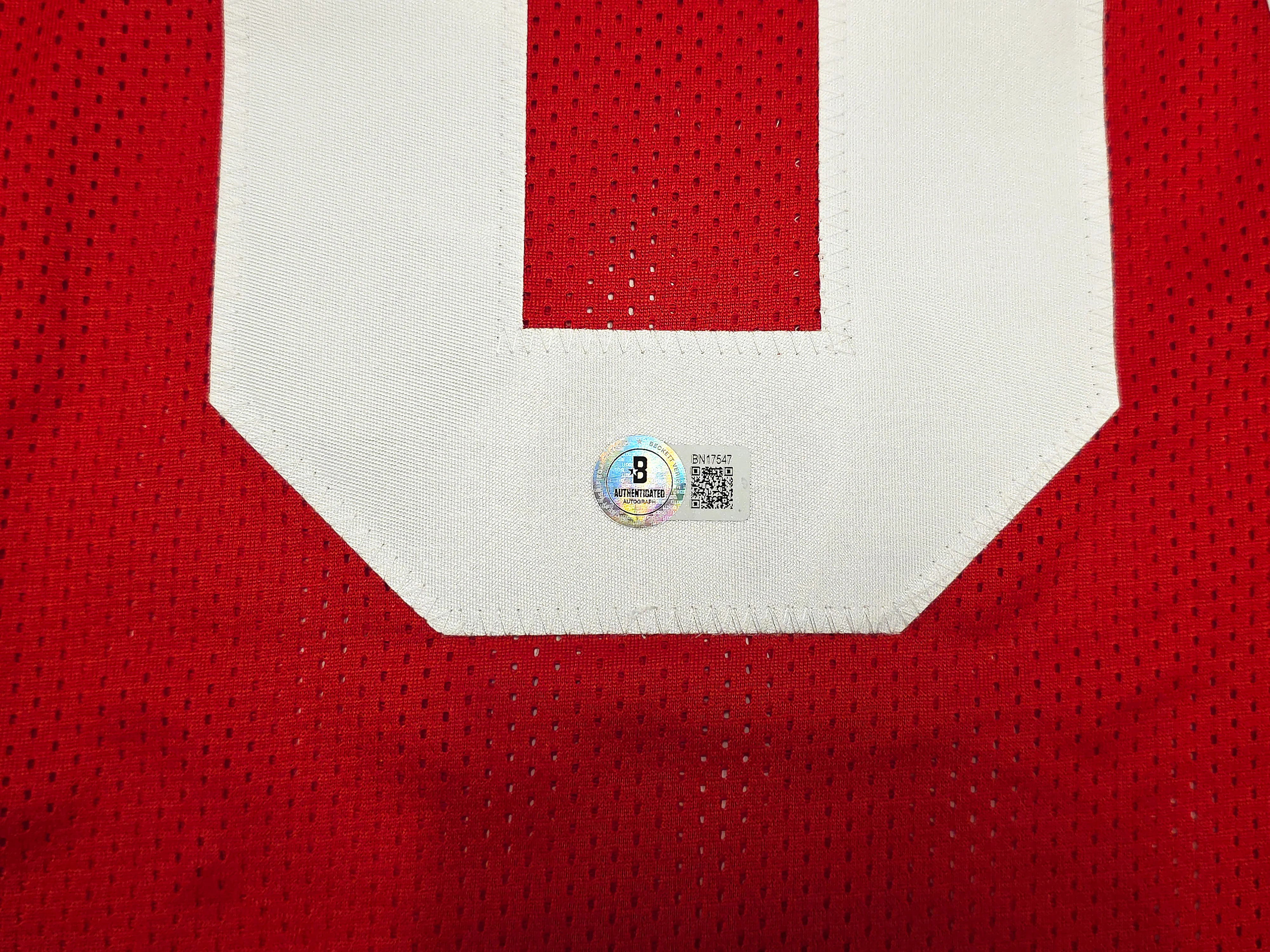San Francisco 49ers Dave Wilcox Autographed Red Jersey "HOF 2000" Beckett BAS QR Stock #261917 - Image 5