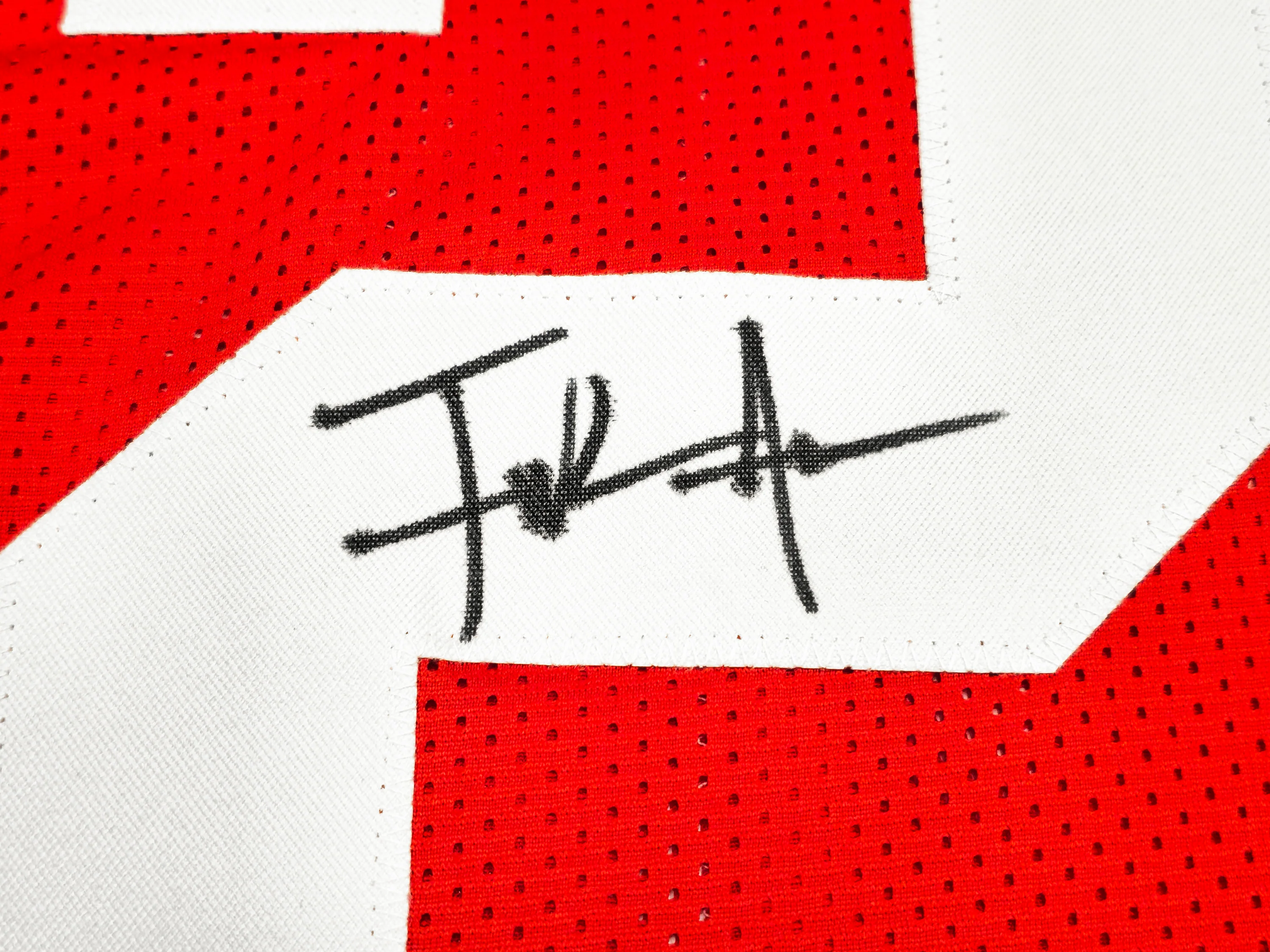 San Francisco 49ers Frank Gore Autographed Red Jersey JSA Stock #233380 - Image 4