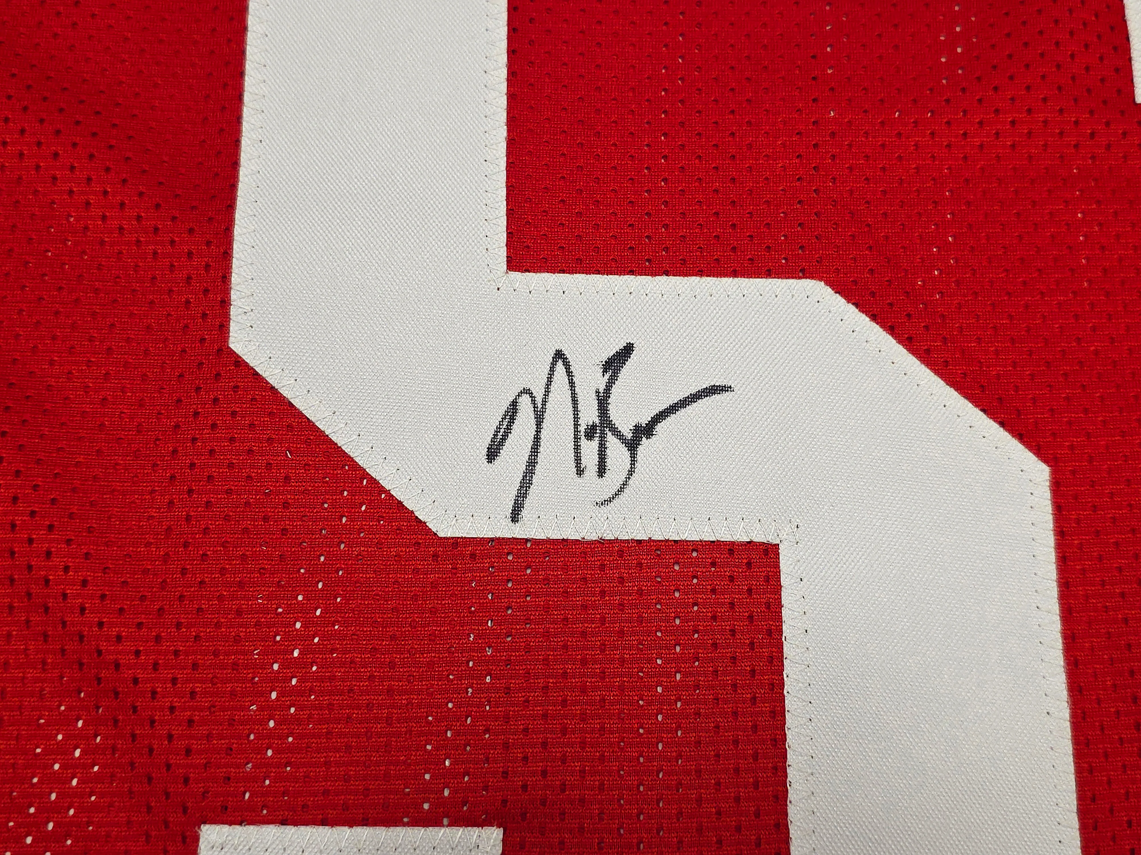 San Francisco 49ers NaVorro Bowman Autographed Red Jersey Beckett BAS Witness Stock #260073 - Image 3