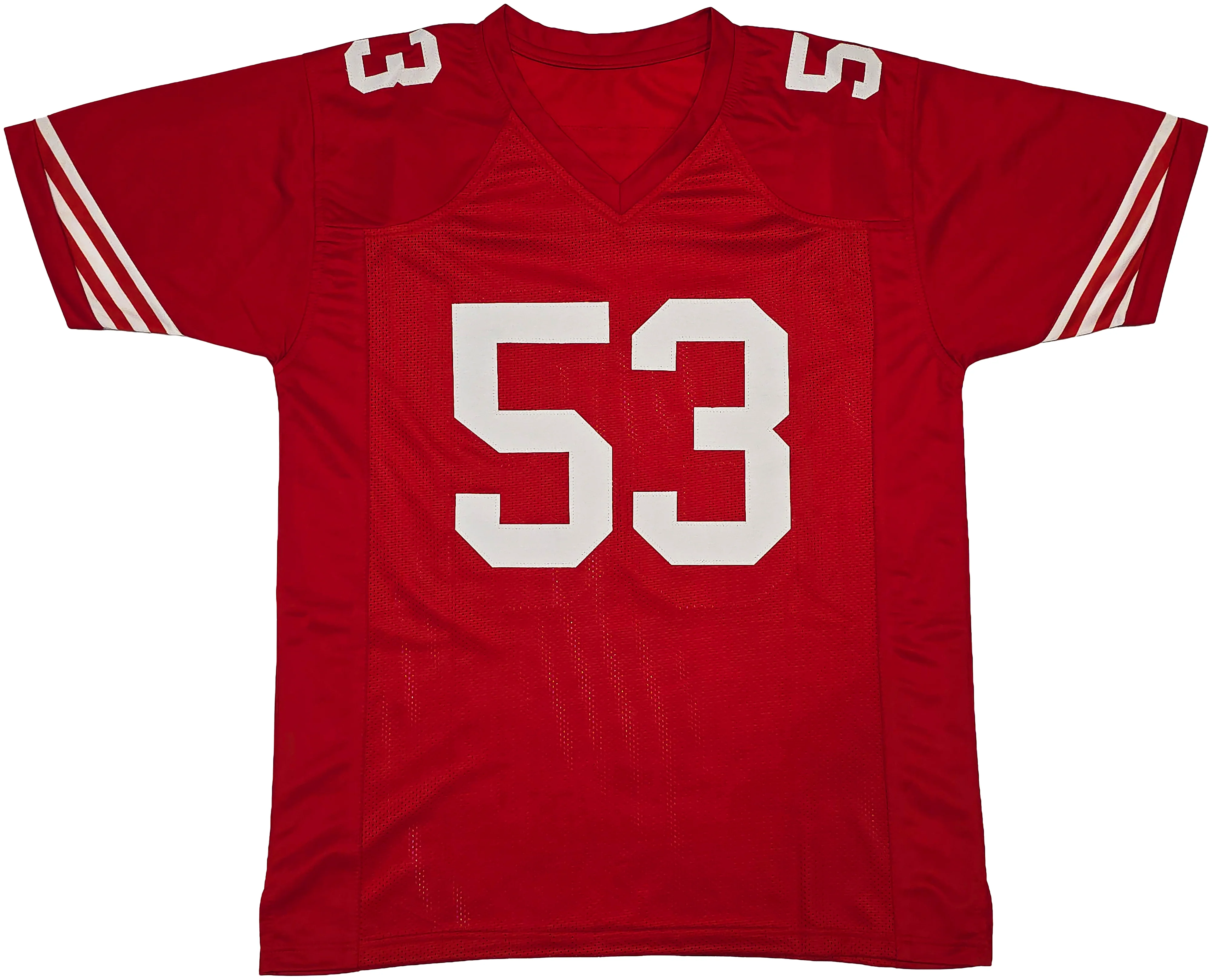 San Francisco 49ers NaVorro Bowman Autographed Red Jersey Beckett BAS Witness Stock #260073 - Image 5