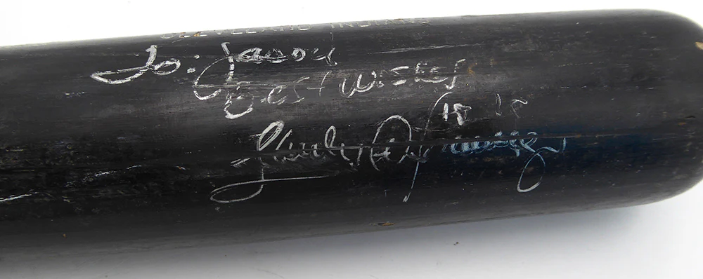 Sandy Alomar Jr. Autographed Louisville Slugger P72 Bat Cleveland Indians "To Jason Best Wishes" Beckett BAS QR #BU87146 - Image 2