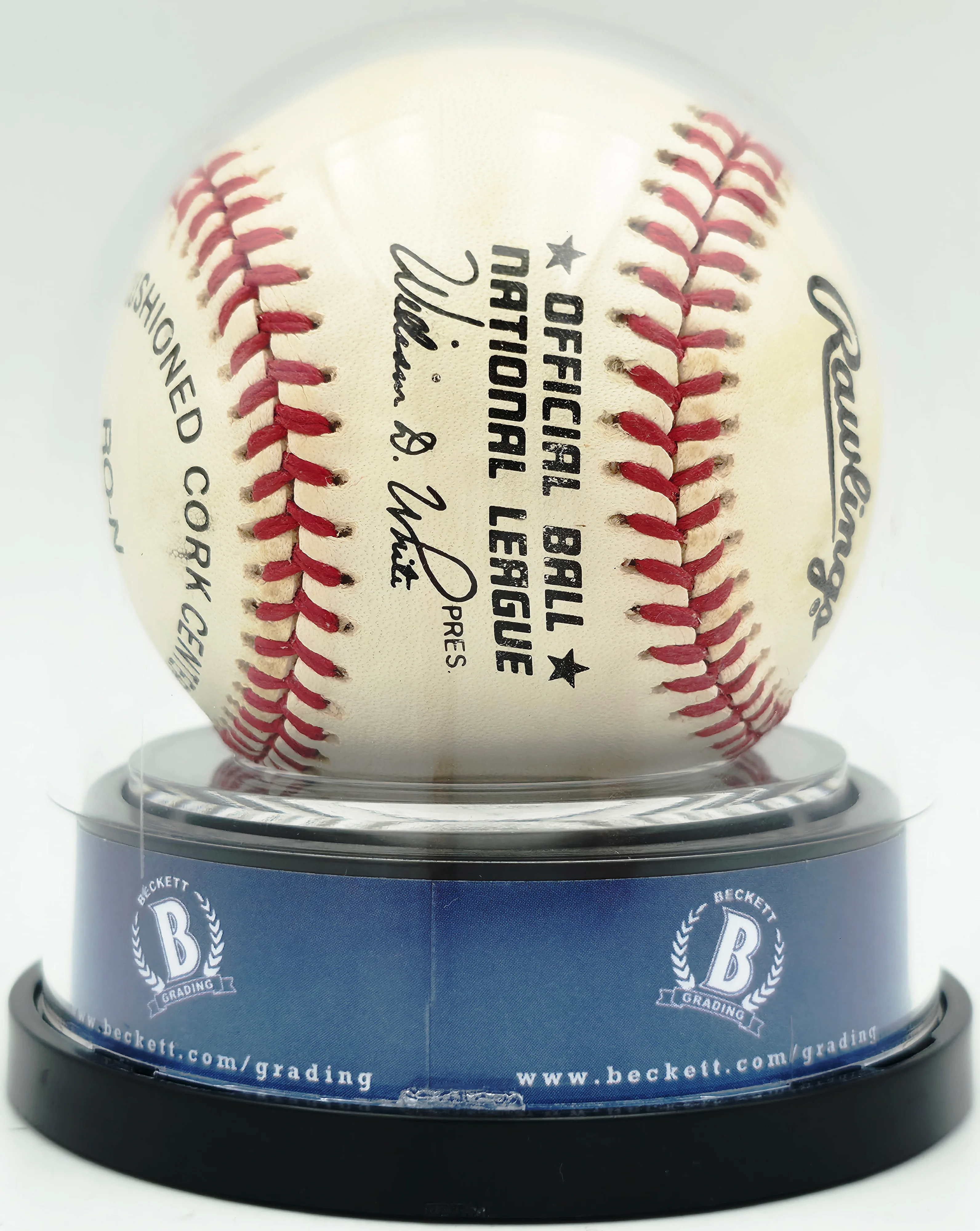 Sandy Koufax Autographed Official NL Baseball Los Angeles Dodgers Auto Grade Near Mint/Mint 8 Beckett BAS #19665617 - Image 2
