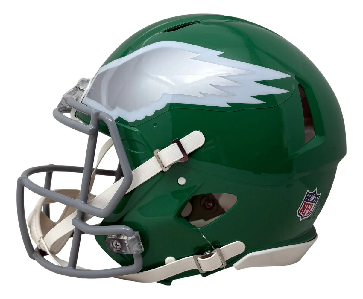 Saquon Barkley Signed Eagles FS Kelly Green Authentic Speed Helmet PSA/DNA - Image 3