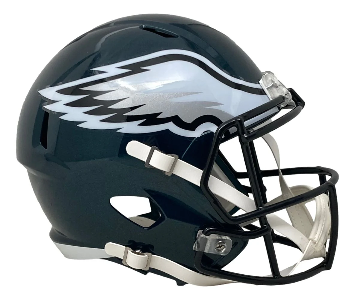 Saquon Barkley Signed Eagles Super Bowl 59 LIX FS Replica Speed Helmet PSA/DNA - Image 3