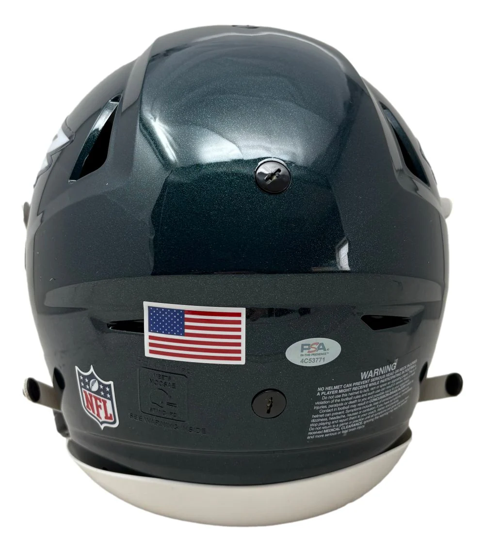 Saquon Barkley Signed Philadelphia Eagles FS Authentic SpeedFlex Helmet PSA/DNA - Image 5