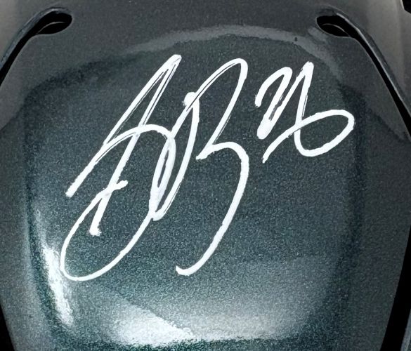 Saquon Barkley Signed Philadelphia Eagles New MIDI SpeedFlex Helmet PSA/DNA - Image 2