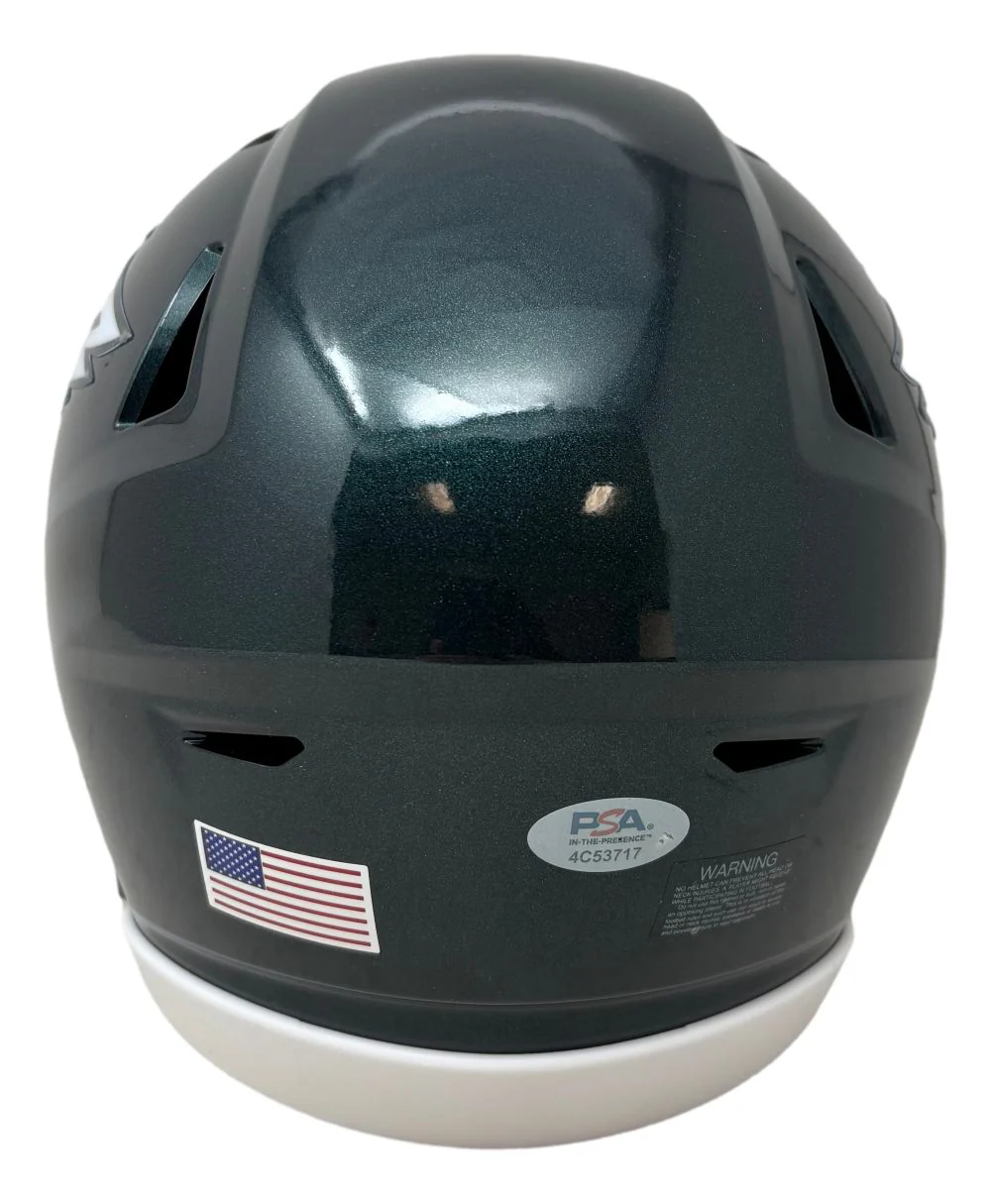 Saquon Barkley Signed Philadelphia Eagles New MIDI SpeedFlex Helmet PSA/DNA - Image 4