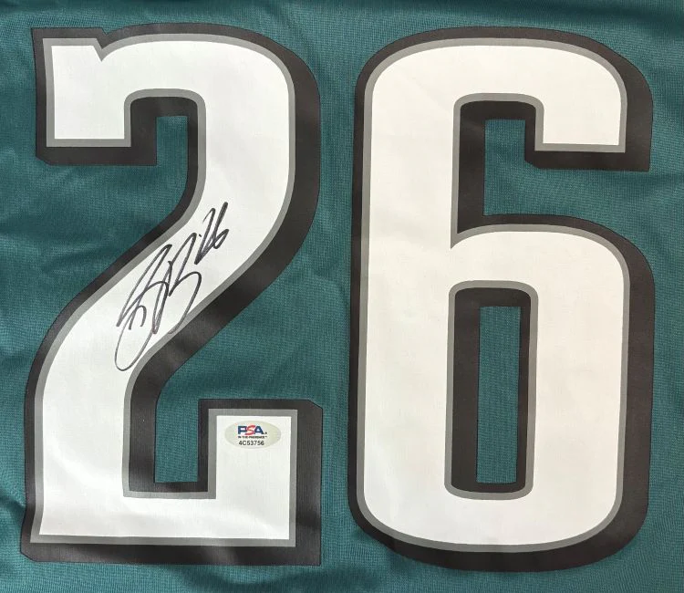 Saquon Barkley Signed Philadelphia Eagles Nike Game Replica Jersey PSA/DNA - Image 2